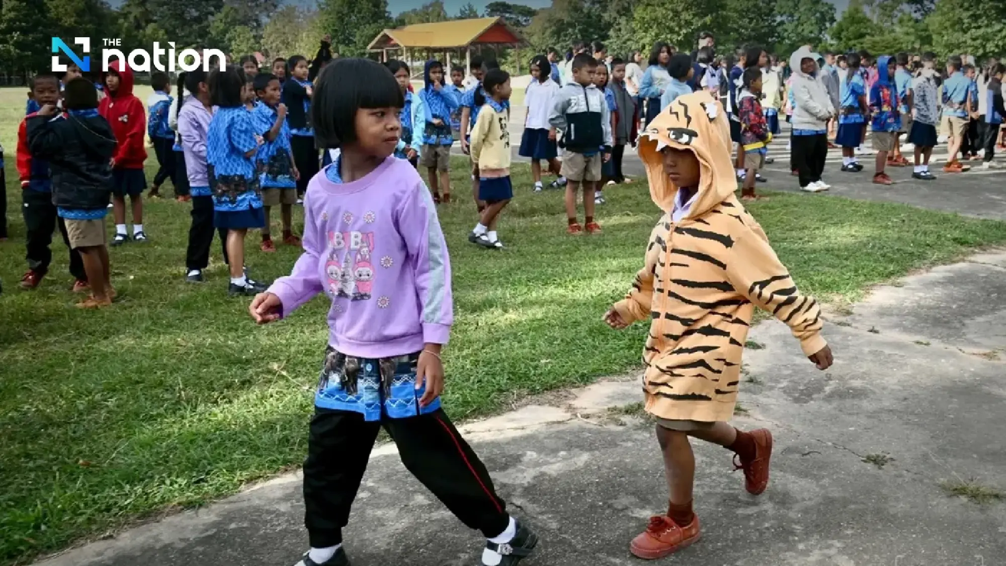 Surin school holds emergency bunker drill as border tensions near Prasat Ta Muen Thom escalate