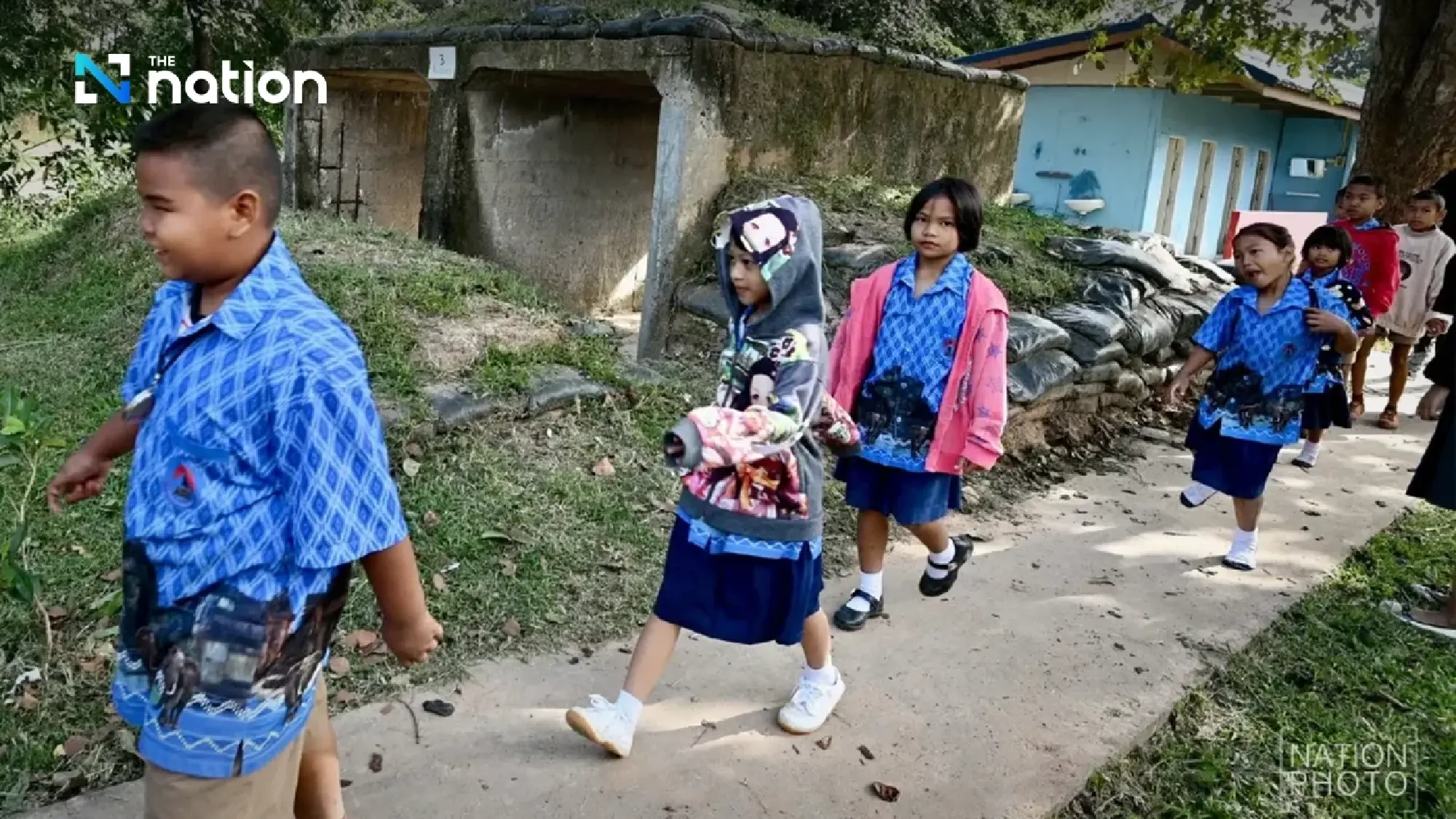 Surin school holds emergency bunker drill as border tensions near Prasat Ta Muen Thom escalate