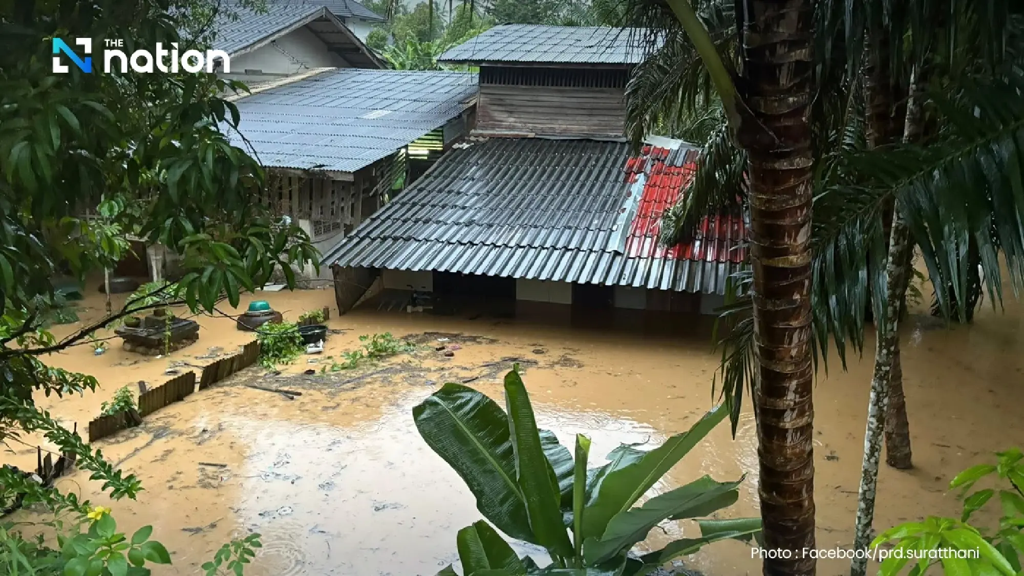 GISTDA reports 3,000 rai flooded in Surat Thani, major flooding across central Thailand