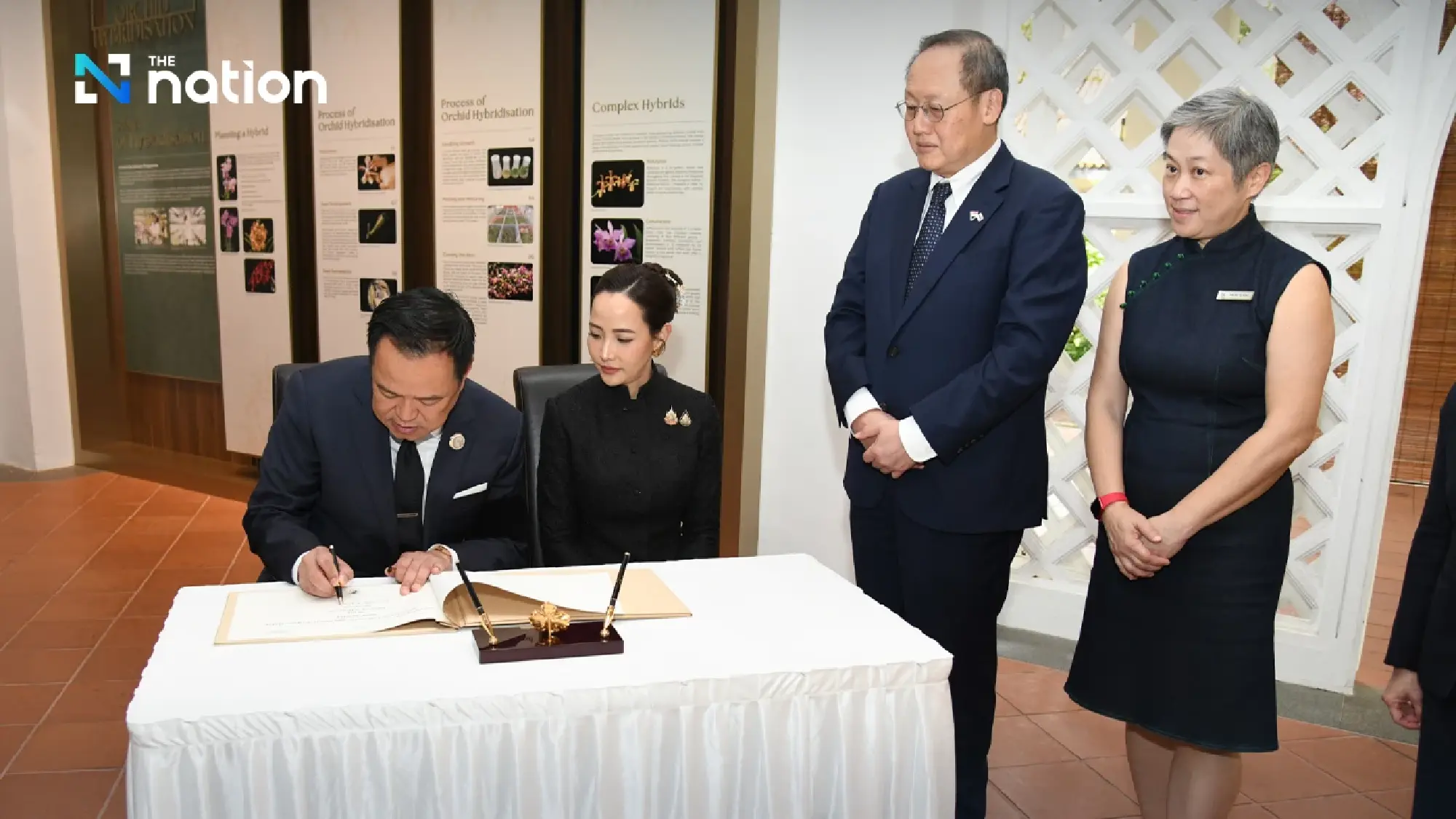 Singapore names new orchid species in honour of Anutin and his wife