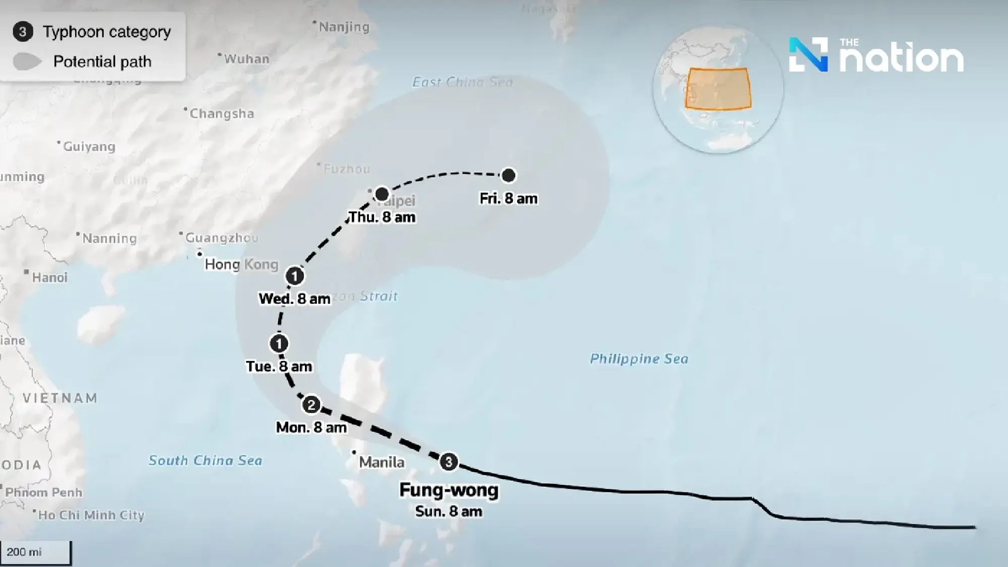 Over 100,000 evacuated in Philippines as Super Typhoon Fung-Wong nears landfall
