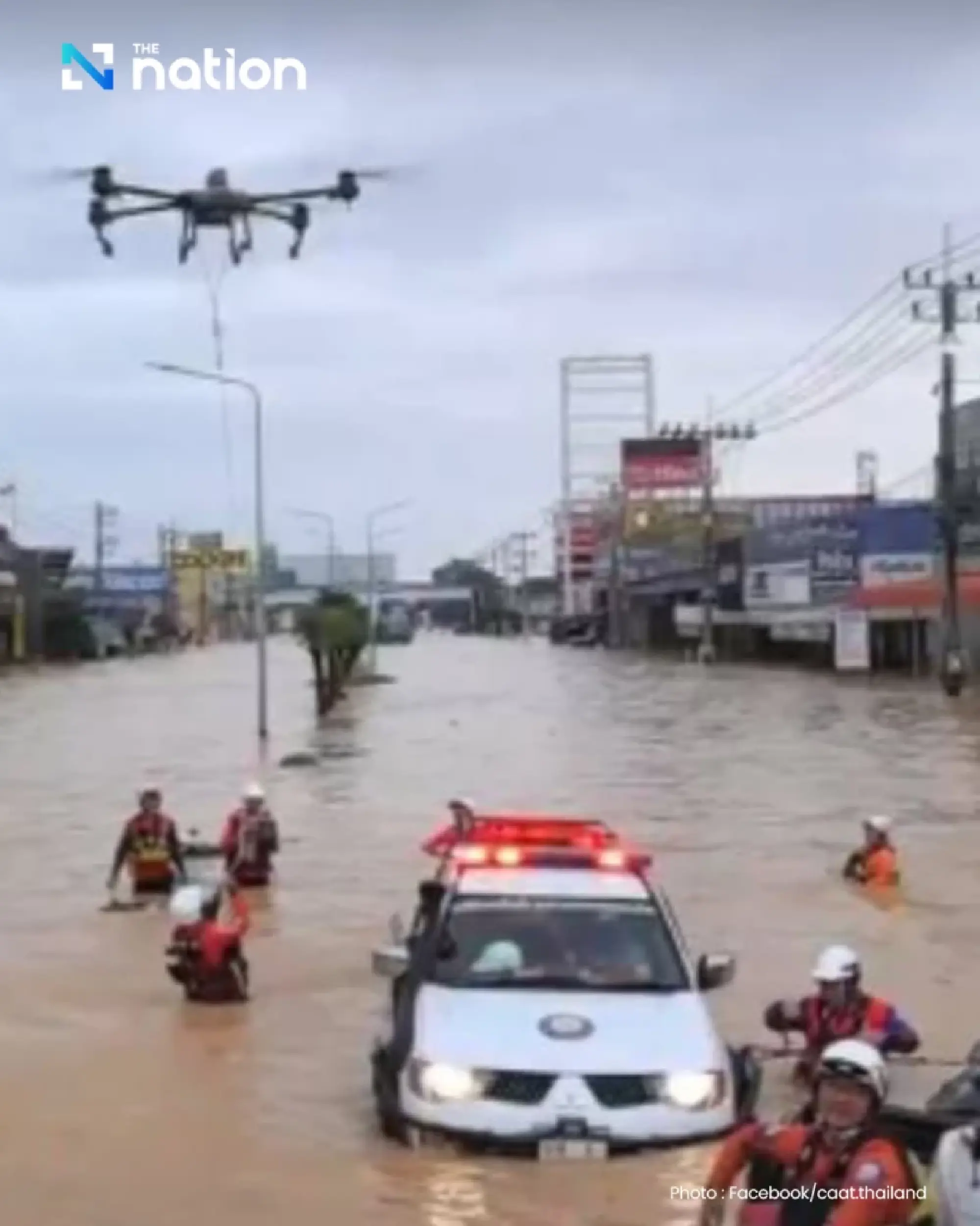 CAAT collaborates with drone distributors to assist flood victims in Hat Yai