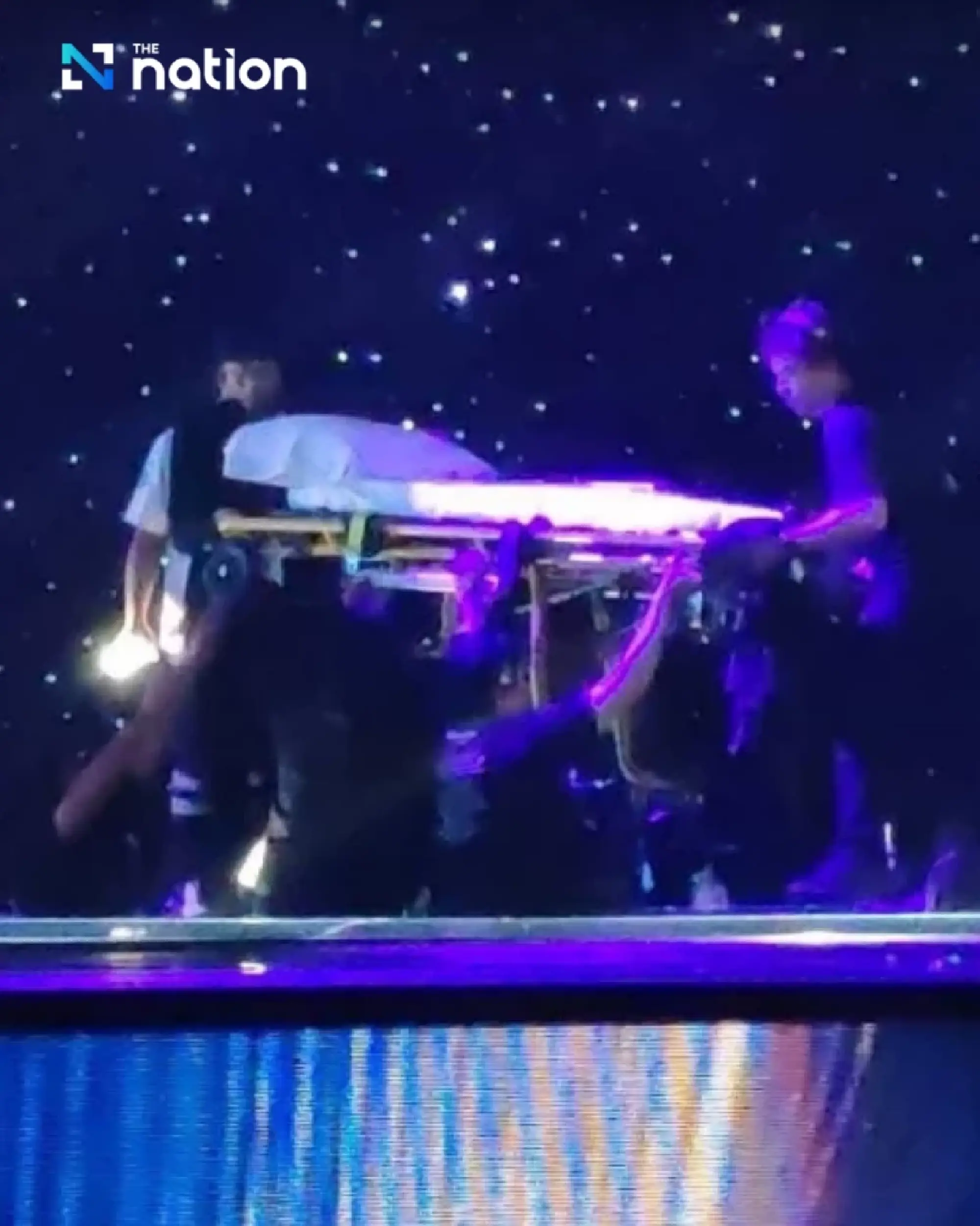 Miss Universe Jamaica safe after falling off stage during preliminary evening gown round