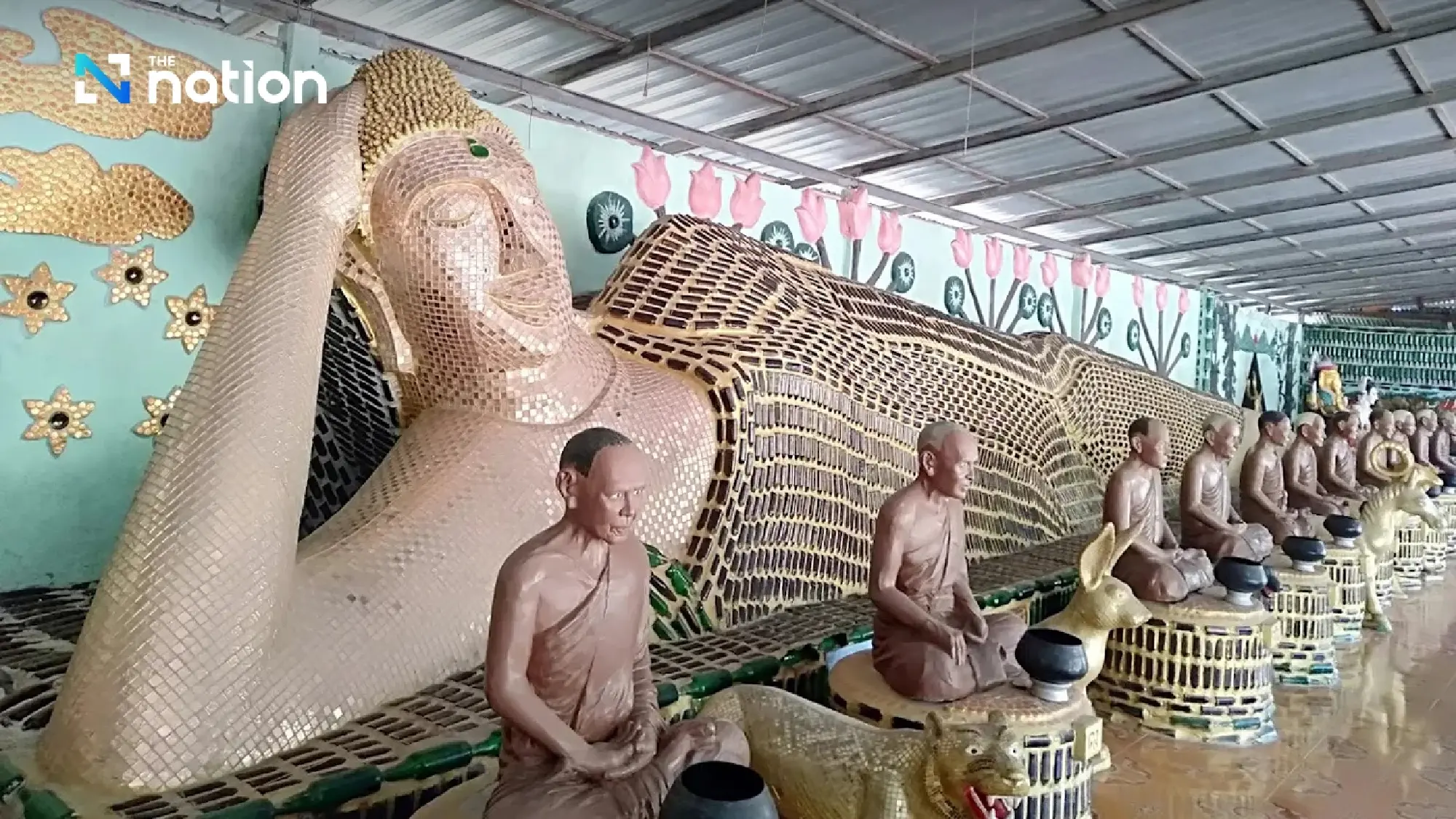 Thailand’s temple built from 1.5 million beer bottles turns trash into timeless beauty