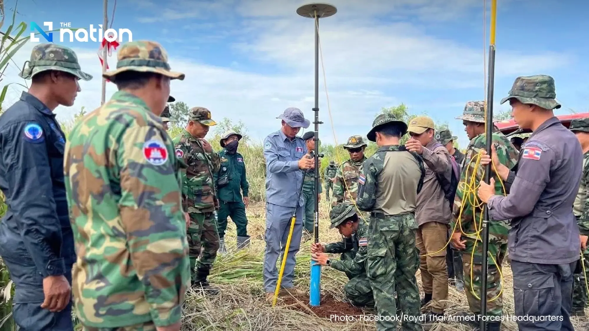 Thailand and Cambodia mark temporary boundary in Pong Nam Ron, prepare for border fence