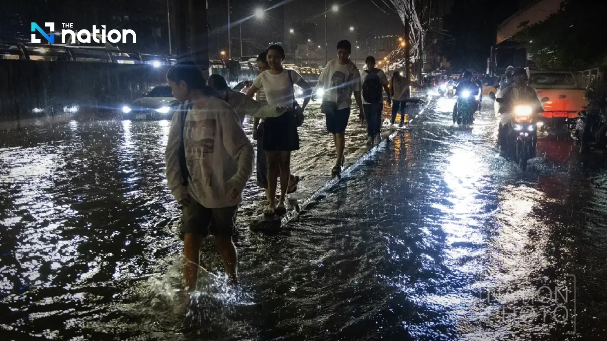 Bangkok flooding: heavy rain exceeds city drainage capacity of 60mm