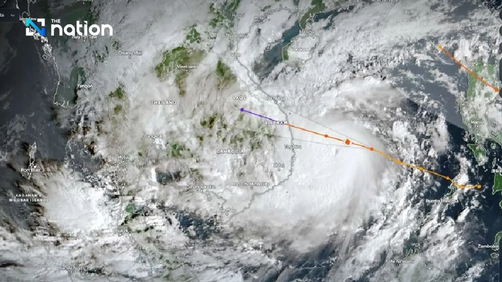 Meteorological Department updates latest satellite images and Typhoon Kalmaegi path on Nov 6