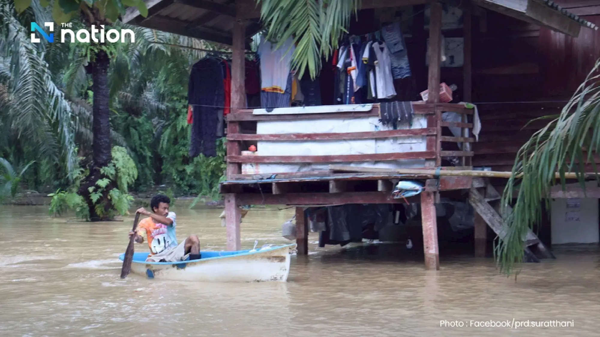 GISTDA reports 3,000 rai flooded in Surat Thani, major flooding across central Thailand