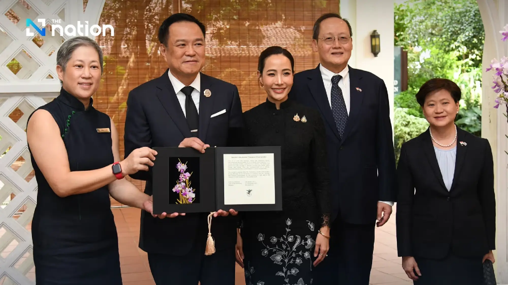 Singapore names new orchid species in honour of Anutin and his wife