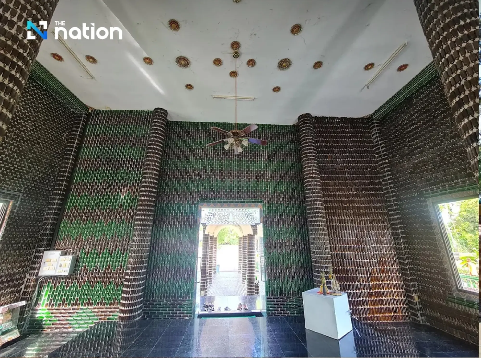 Thailand’s temple built from 1.5 million beer bottles turns trash into timeless beauty