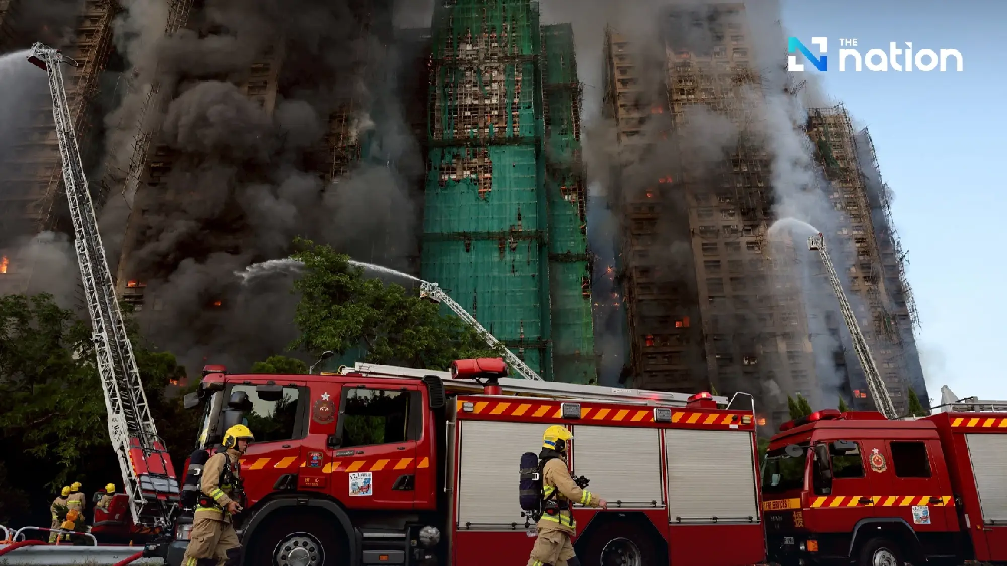 Hong Kong police arrest three as apartment fire death toll rises to 44,  hundreds missing