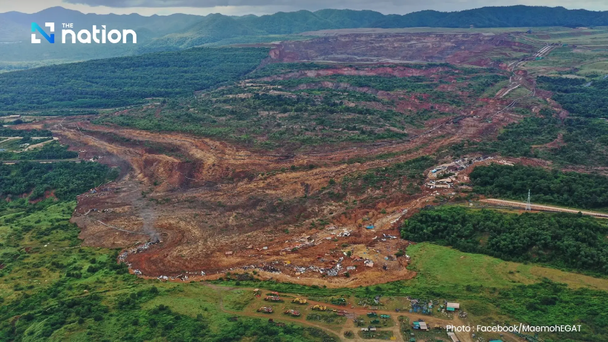 Massive landslide at Mae Moh mine causes over 100 million baht in damage
