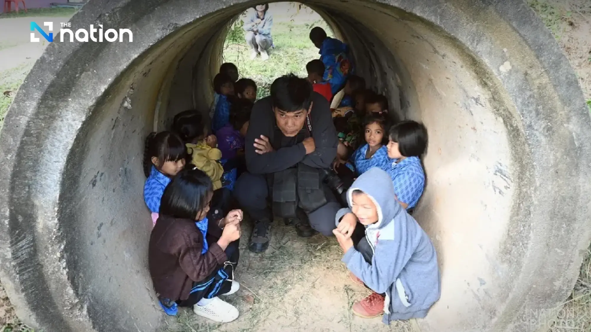 Surin school holds emergency bunker drill as border tensions near Prasat Ta Muen Thom escalate