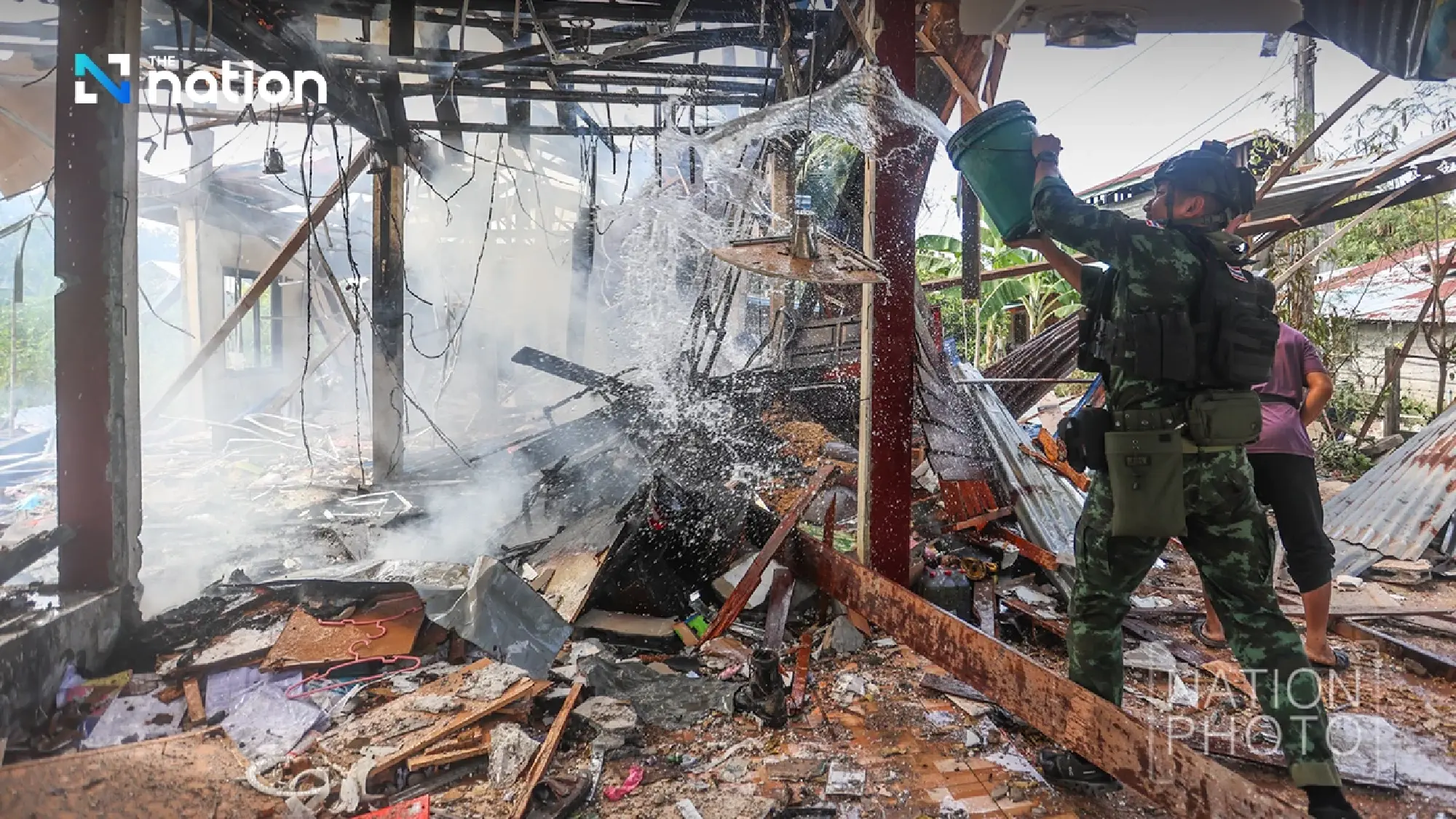 Thai Army condemns BM-21 strike in Si Sa Ket, one civilian killed, home damaged
