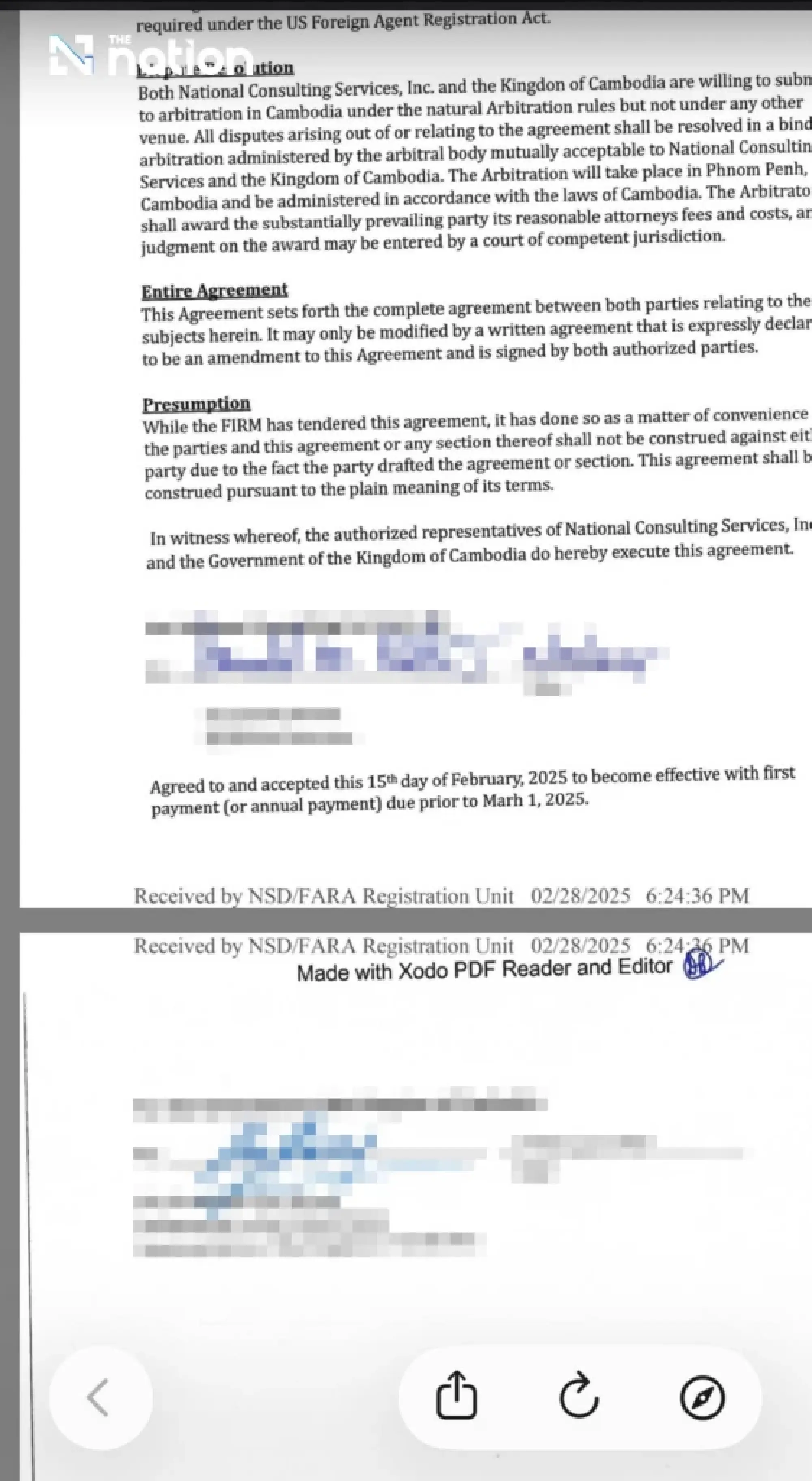 Document leak alleged: Cambodia hired a US firm to wage an information war