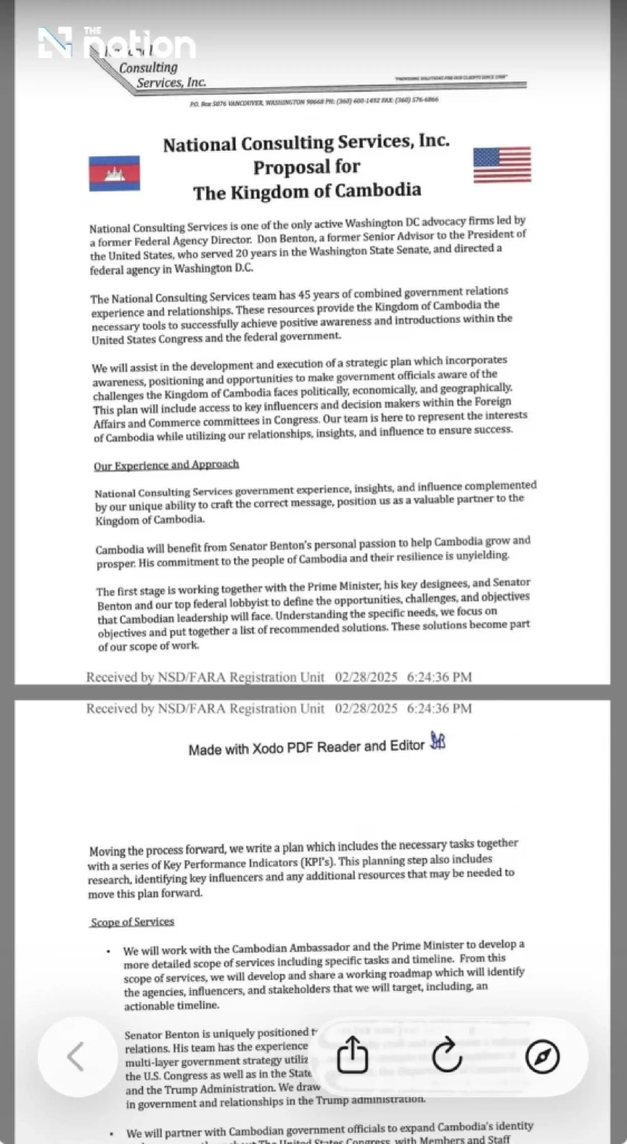 Document leak alleged: Cambodia hired a US firm to wage an information war