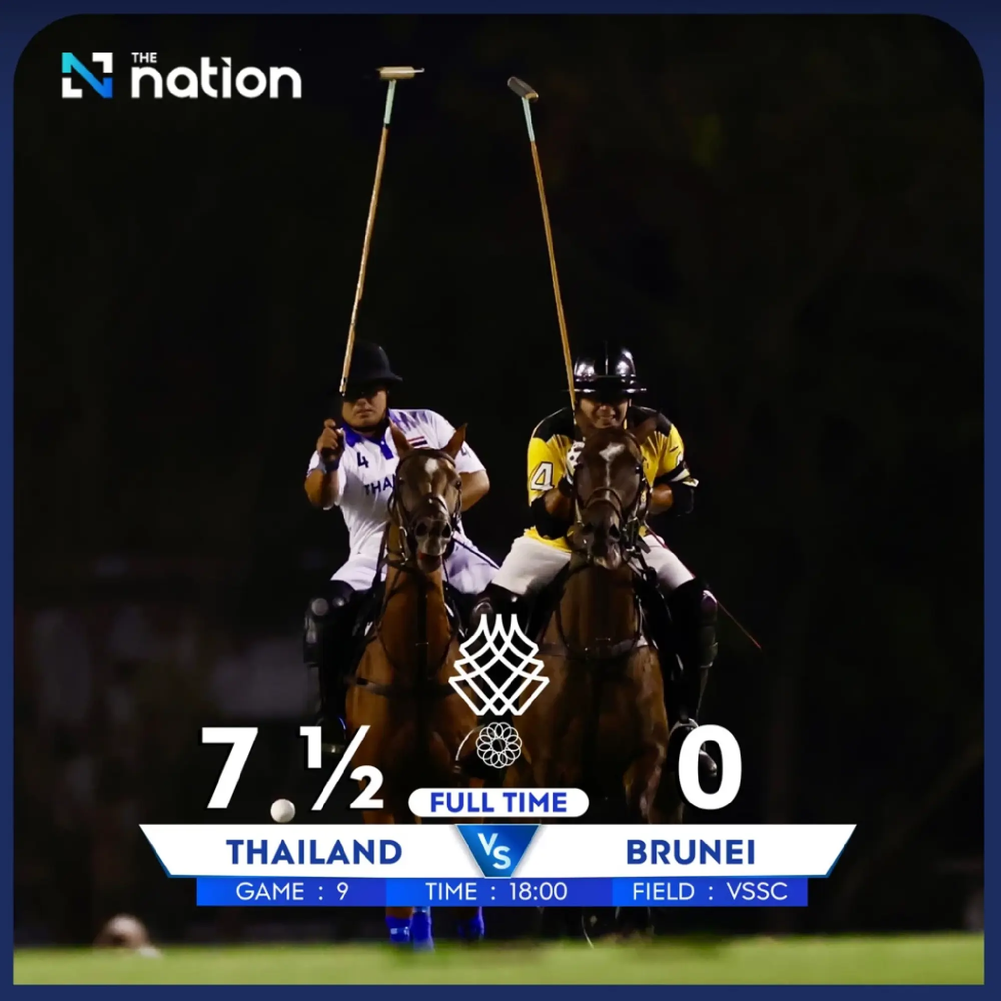 Thai polo riders crush Brunei 7.5-0 to win historic SEA Games gold