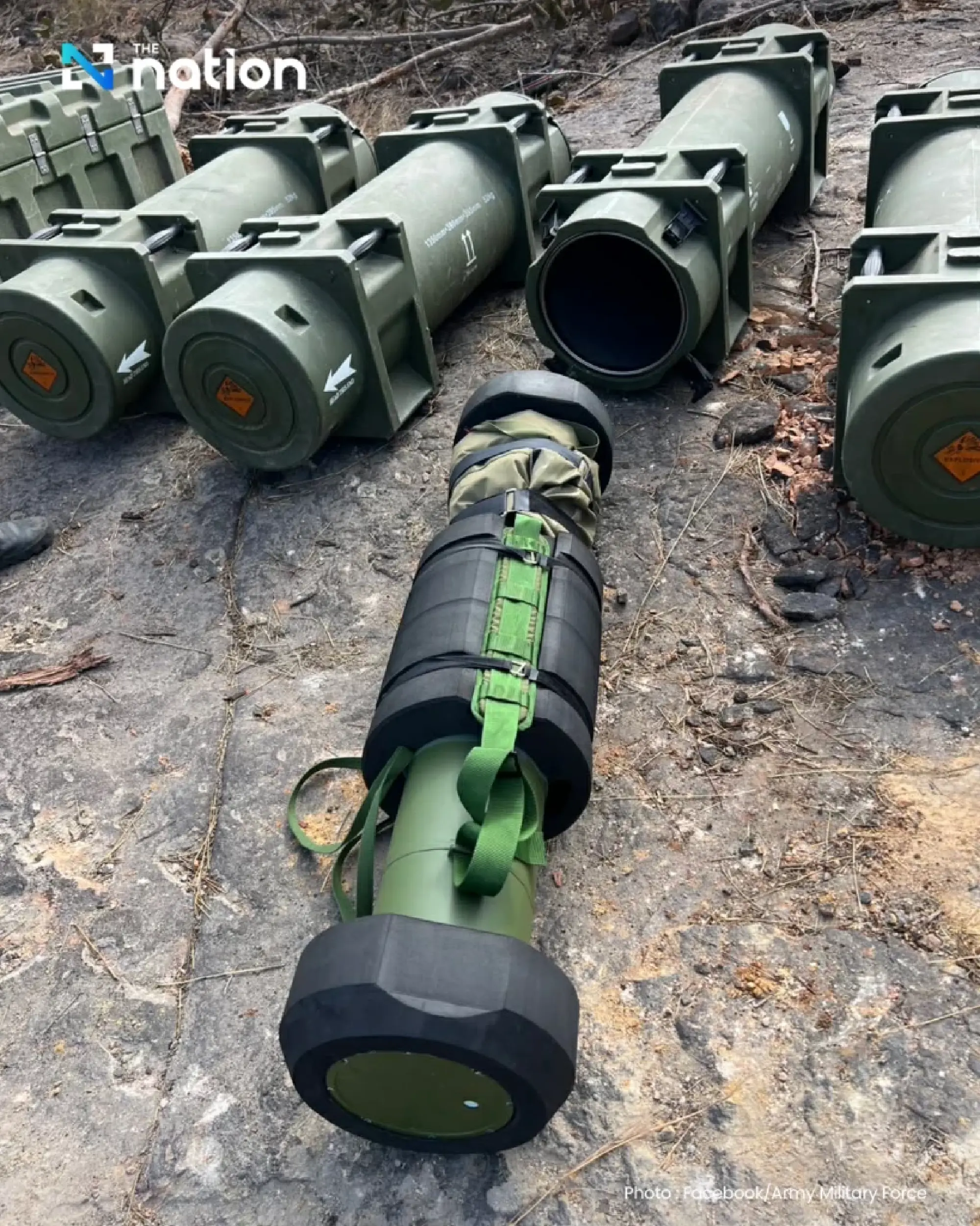 Chinese-made precision-guided anti-tank missiles seized from fallen Cambodian base