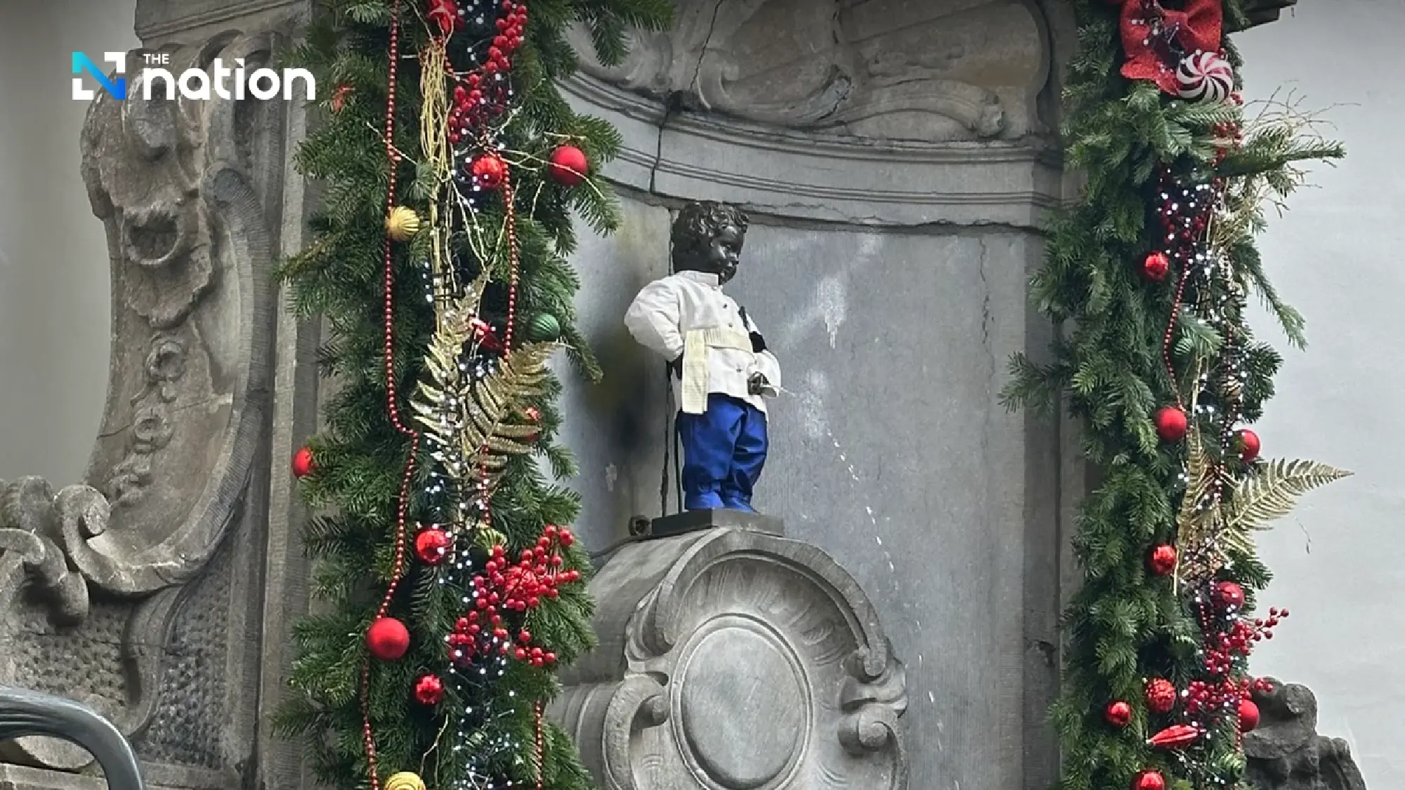Manneken Pis dons Thai royal attire to honour late King and Queen