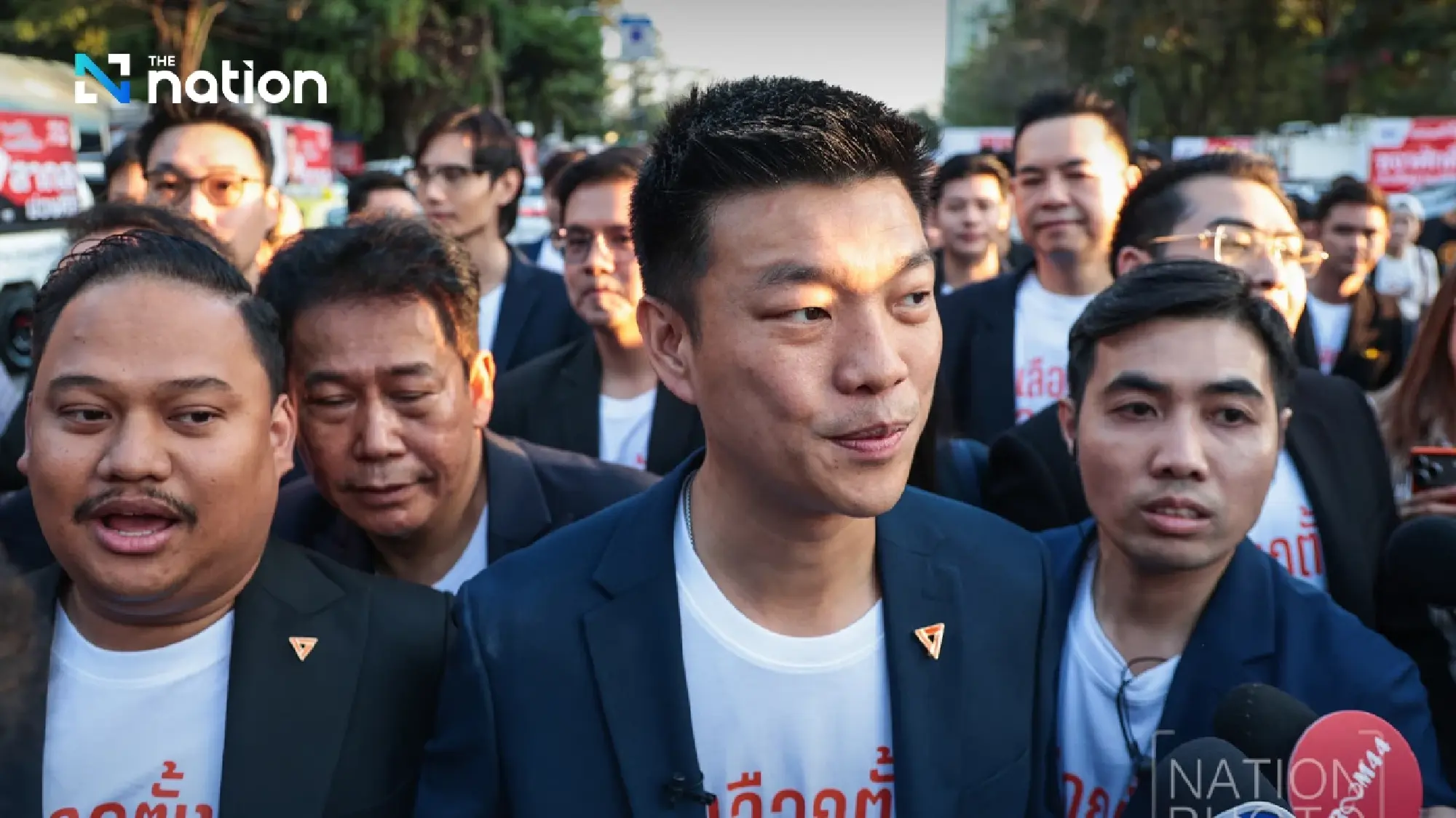 Lively first day of MP registration in Bangkok as party leaders turn out in force