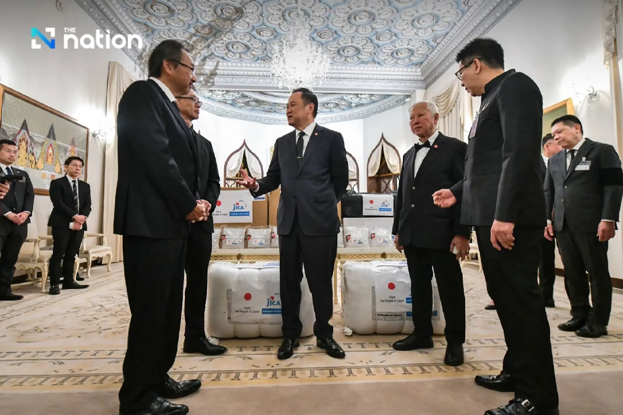 Japanese ambassador hands over 7m-baht worth relief items to Thai PM