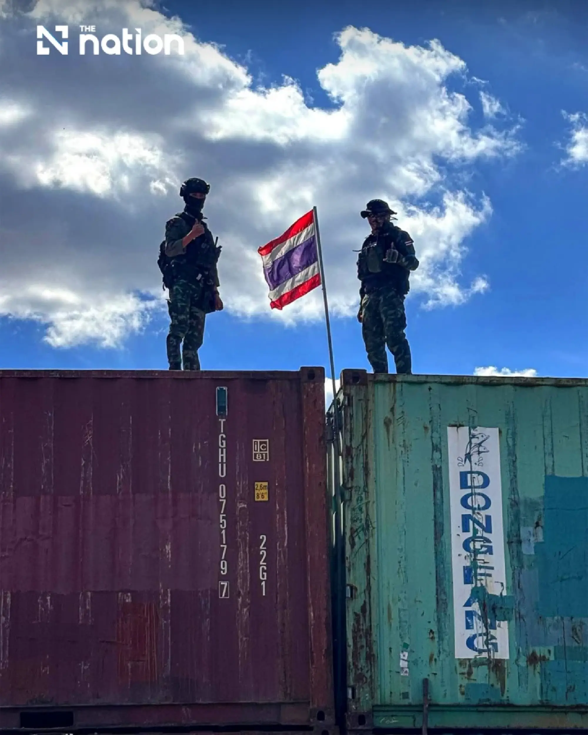 Burapha Force lifts Sa Kaeo curfew; flag raised at Ban Nong Chan