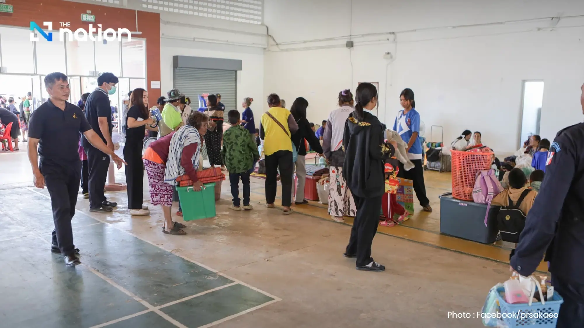 Sa Kaeo opens 5 shelters for 180,000 evacuees