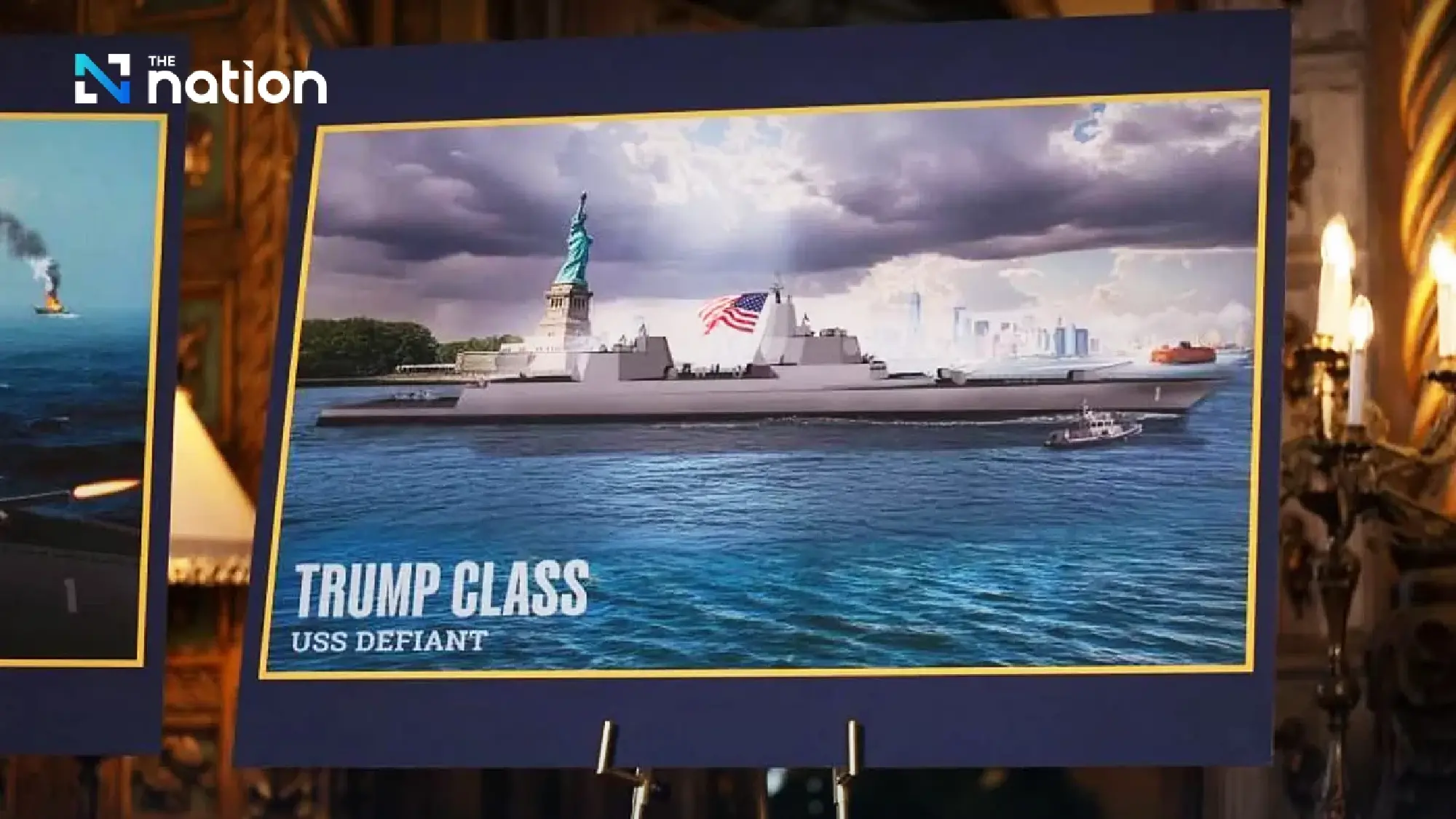 Trump unveils “Golden Fleet” plan, touts new mega-battleship USS Defiant