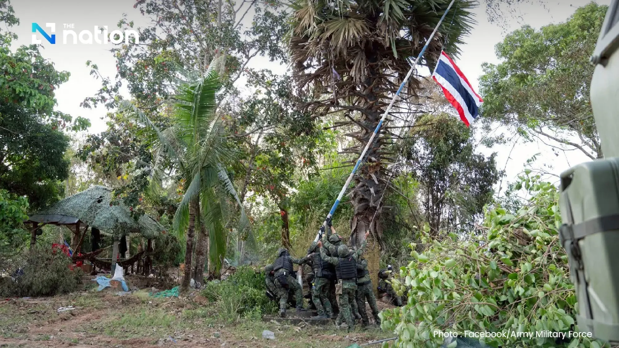 Thai marines retake three-house area, raise Thai flag after pre-dawn clash