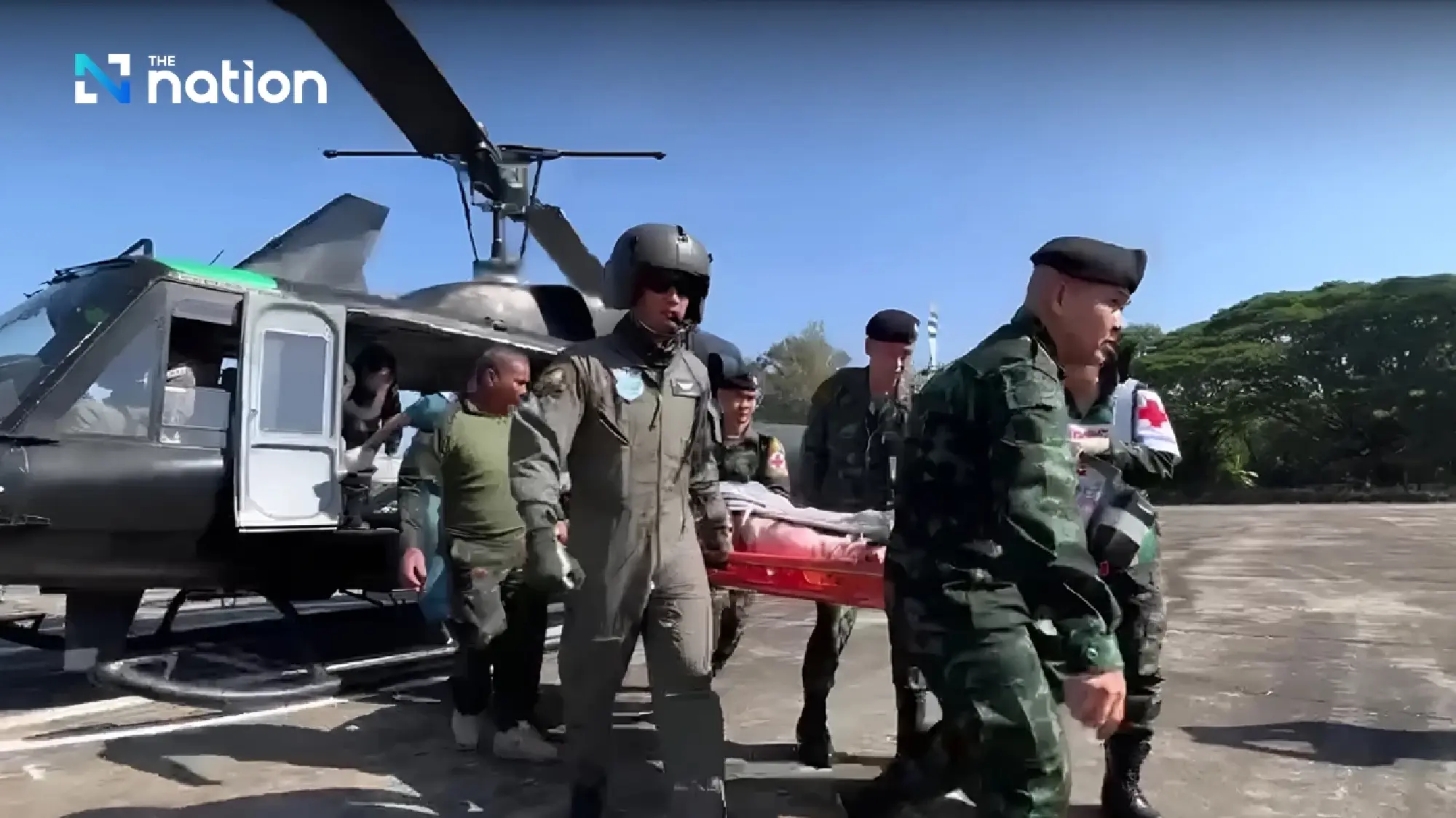 Two injured soldiers airlifted to hospital in Ubon Ratchathani