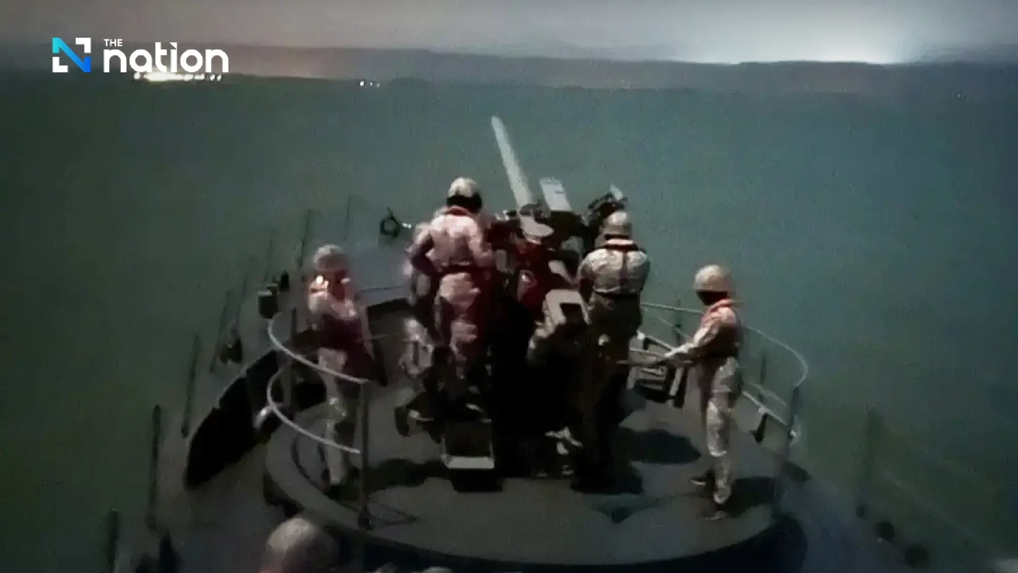 Navy launches operation, deploys sea–air–land power and naval guns to support border fight