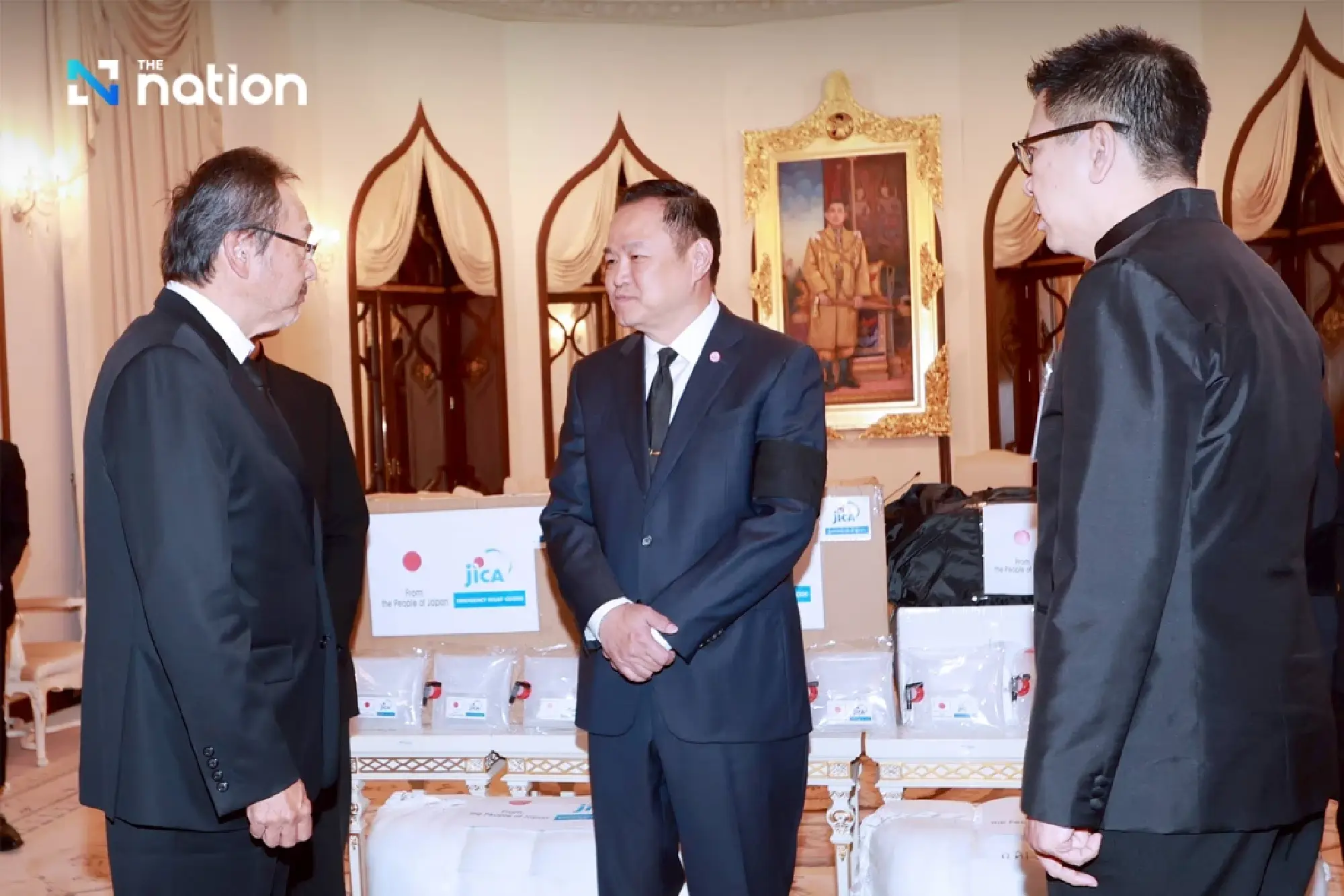 Japanese ambassador hands over 7m-baht worth relief items to Thai PM