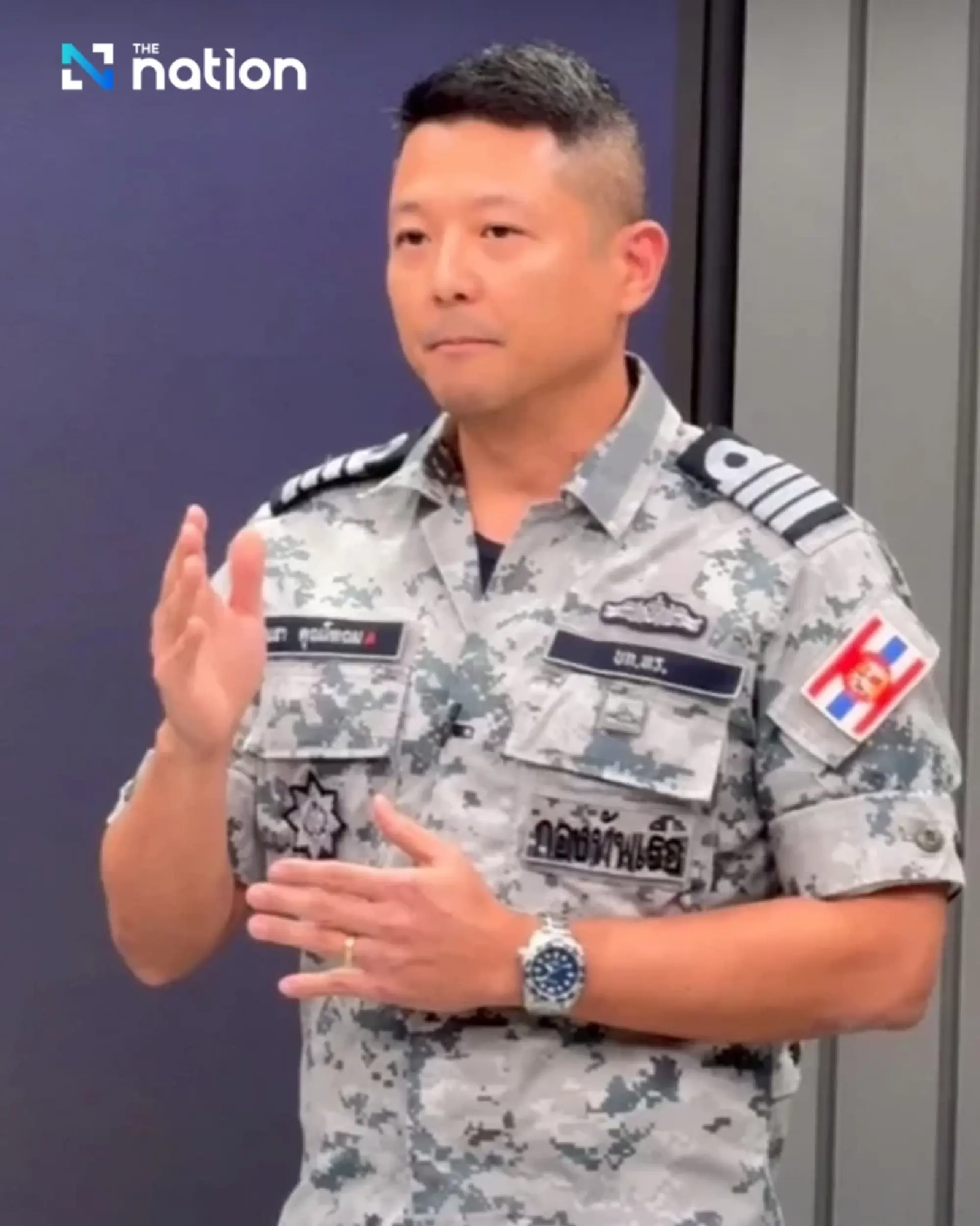 Capt Nara Khunthothom, assistant Navy spokesperson