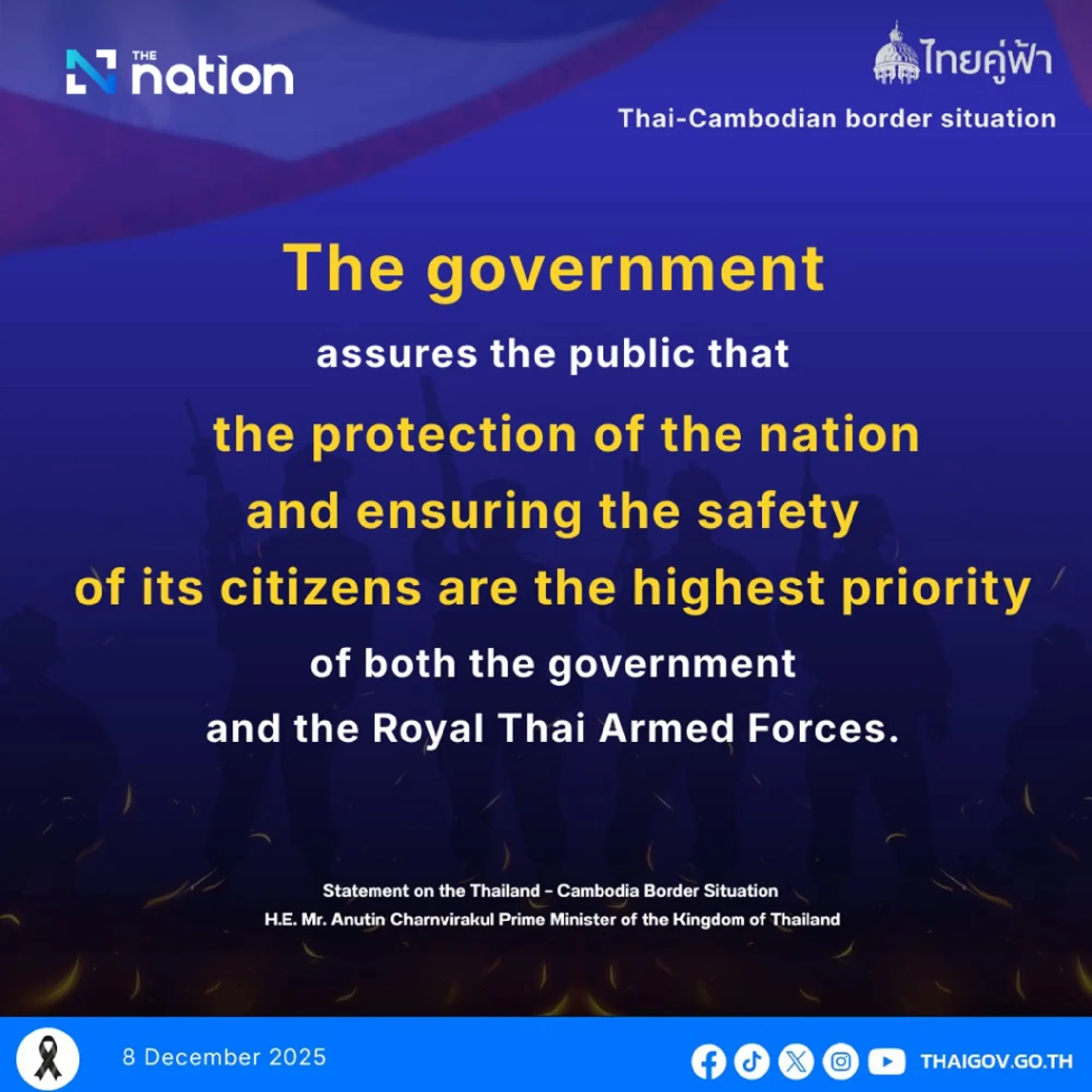 Thai government releases timeline of clashes on Thai-Cambodian border