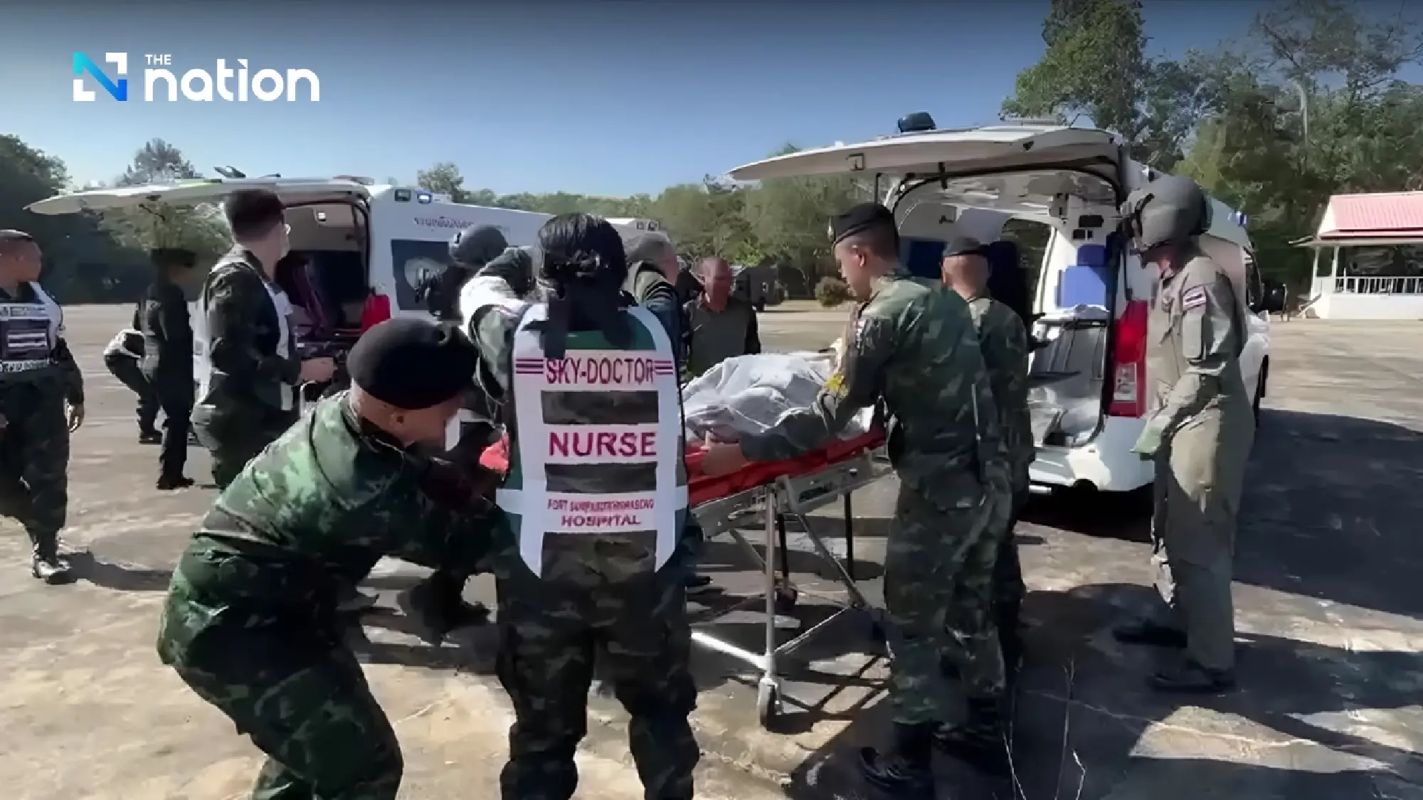 Two injured soldiers airlifted to hospital in Ubon Ratchathani