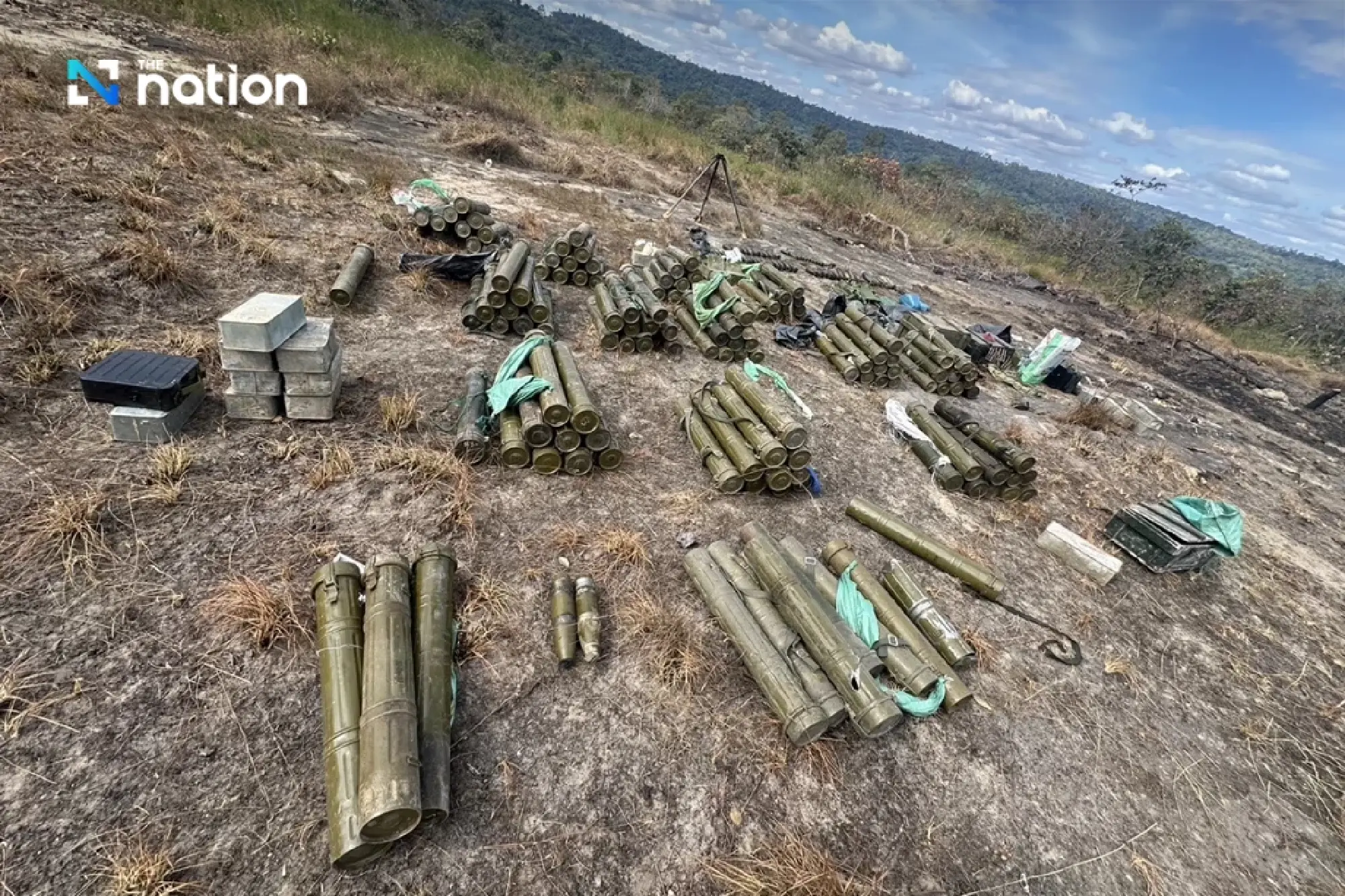 Thai troops seize large cache of Cambodian weapons on Hill 500