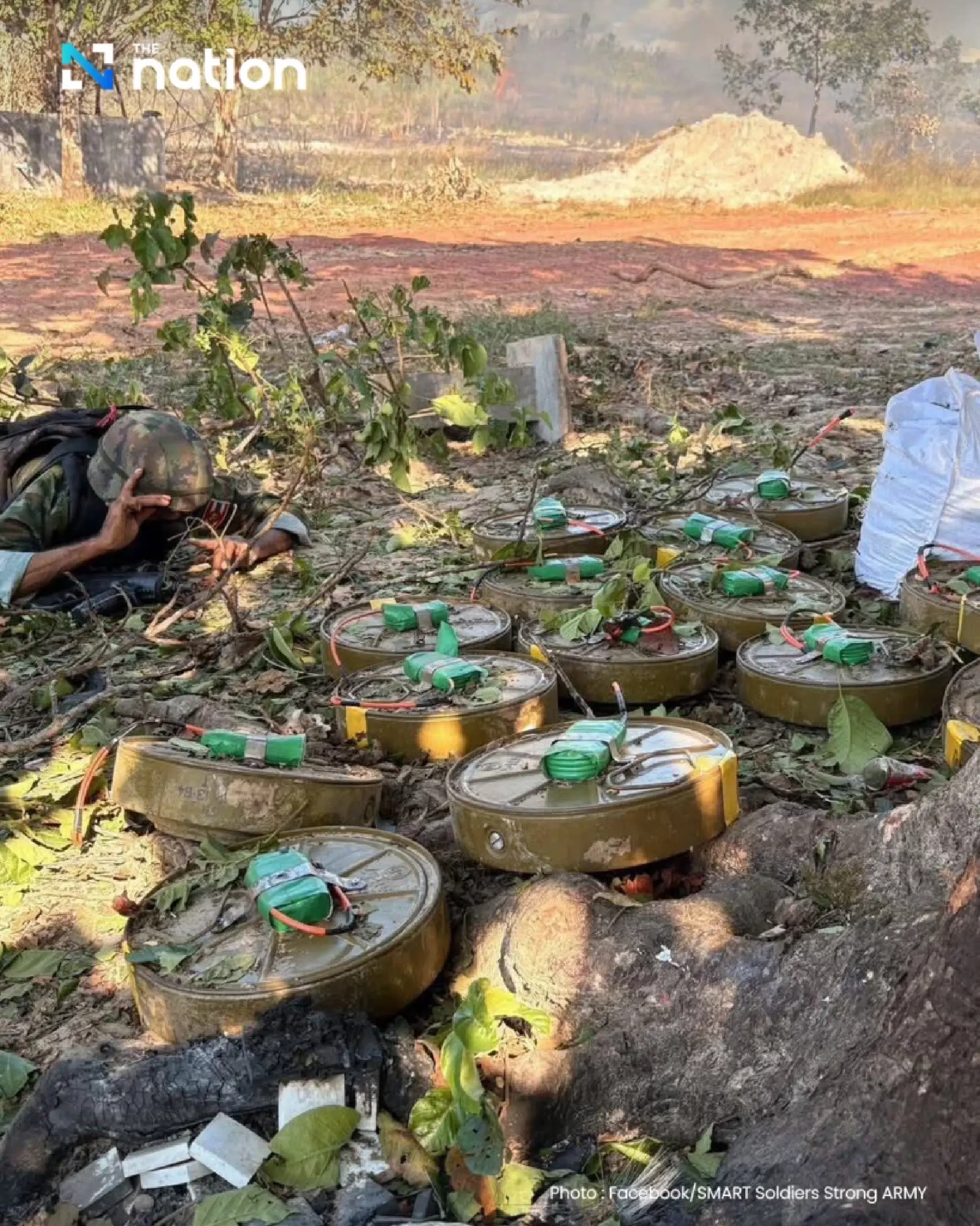 Army seizes Cambodian IED after border encroachment detected