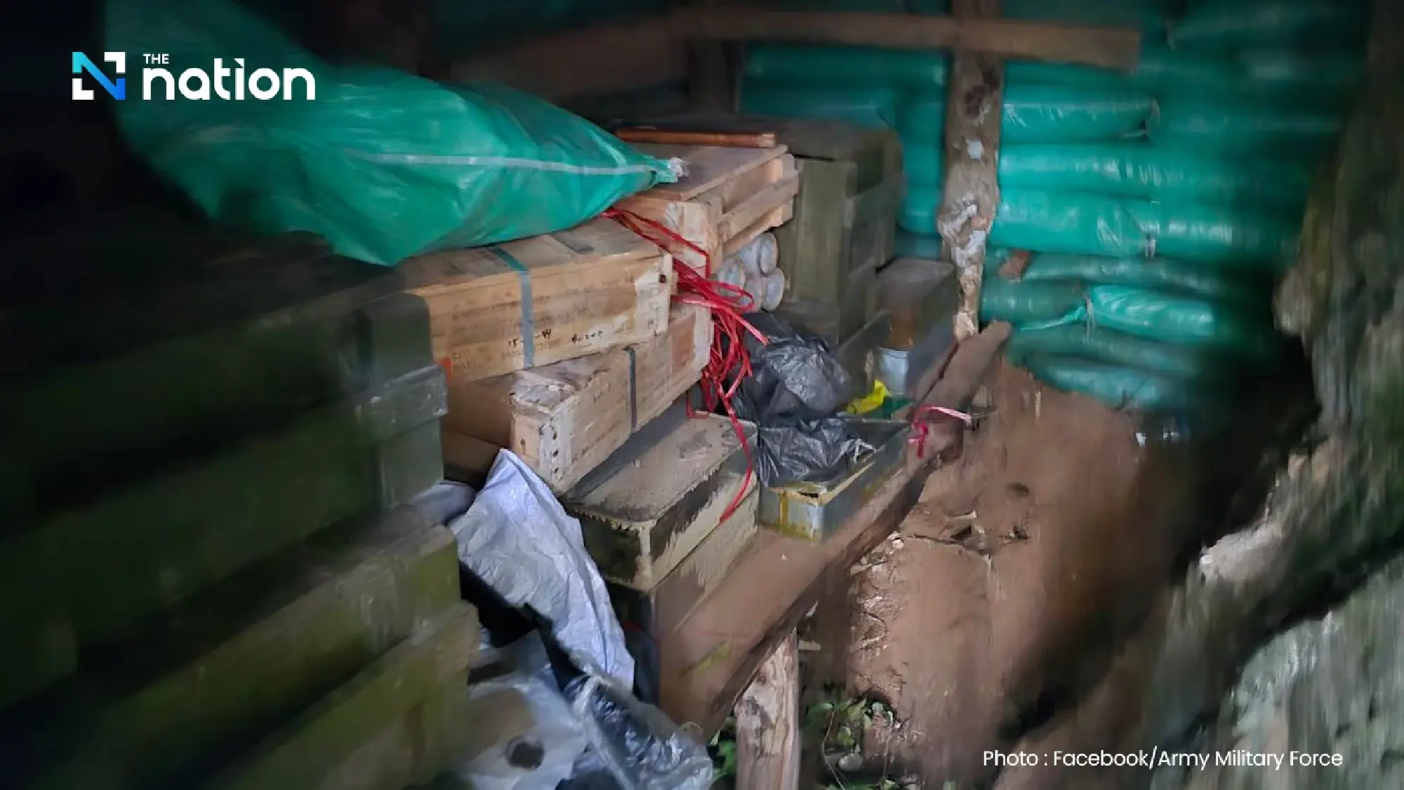 Royal Thai Army shows evidence of Cambodian troops setting up artillery base on Thai soil