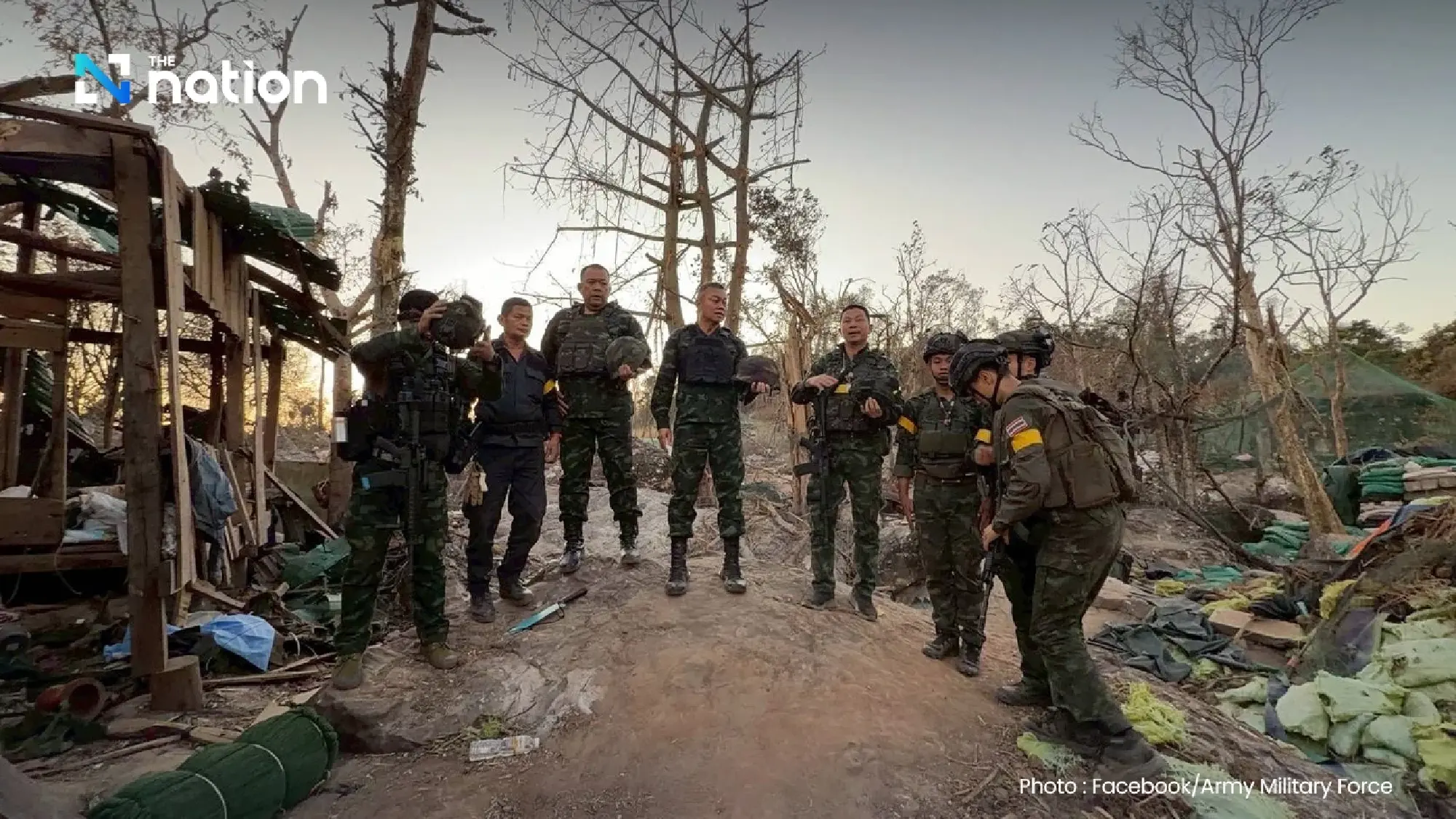 Boonsin delivers supplies to troops at Ta Kwai Temple