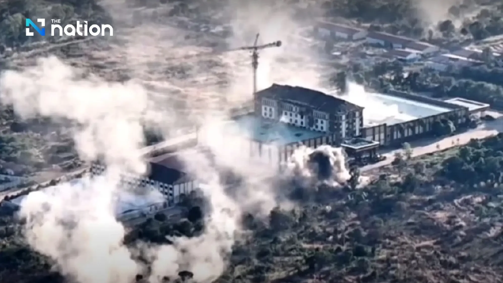 Second Army Area destroys casino compound at Chong Sai Taku