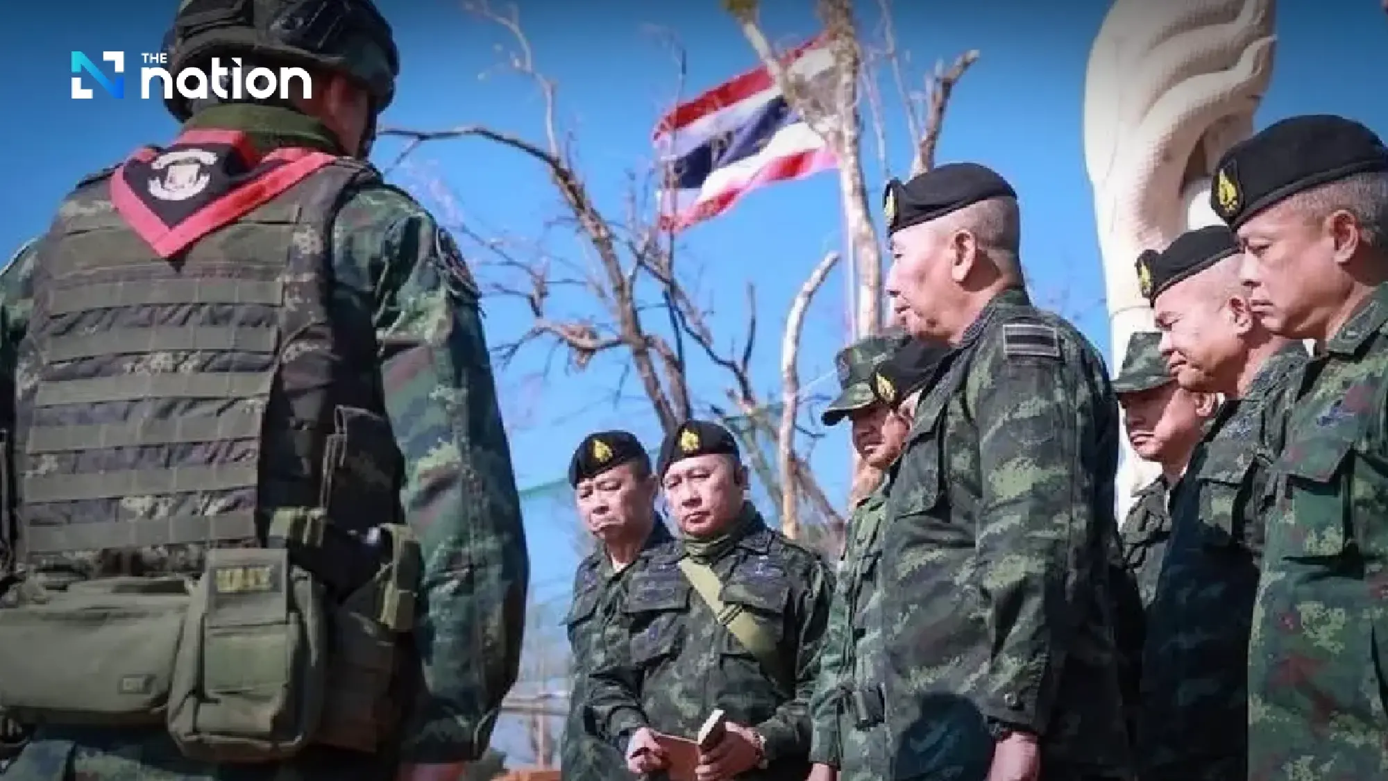 Thai army chief Gen Pana visits Surin border, inspects Hill 225 and Hill 350