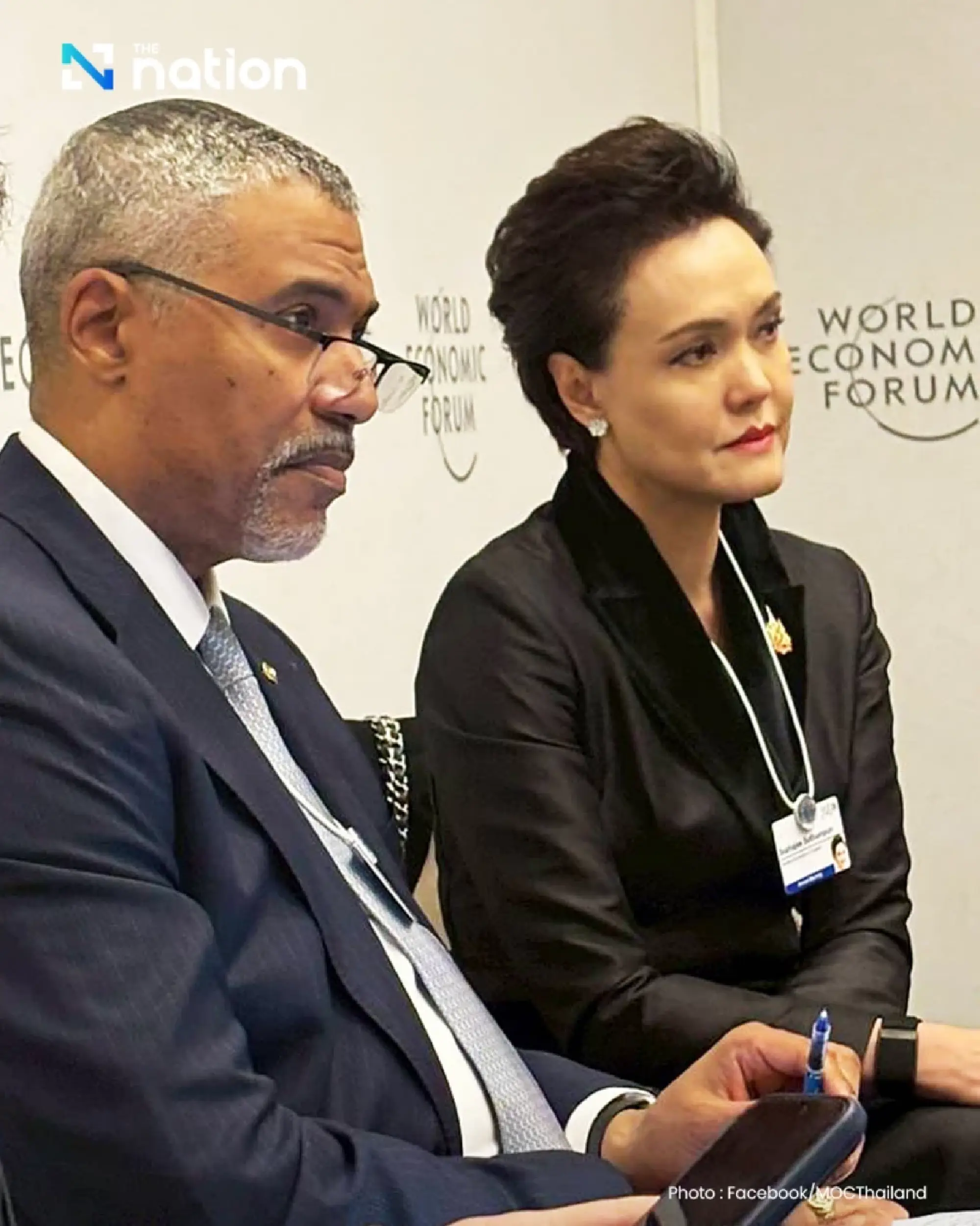 Suphajee pushes EU FTA talks at Davos despite caretaker role