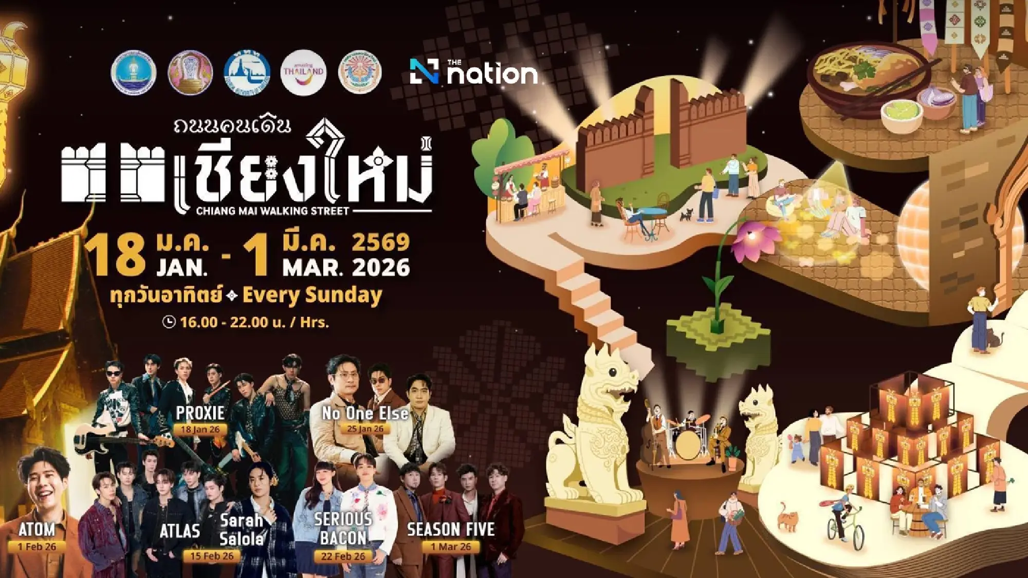 Chiang Mai Night Market to light up Tha Phae, San Kamphaeng
