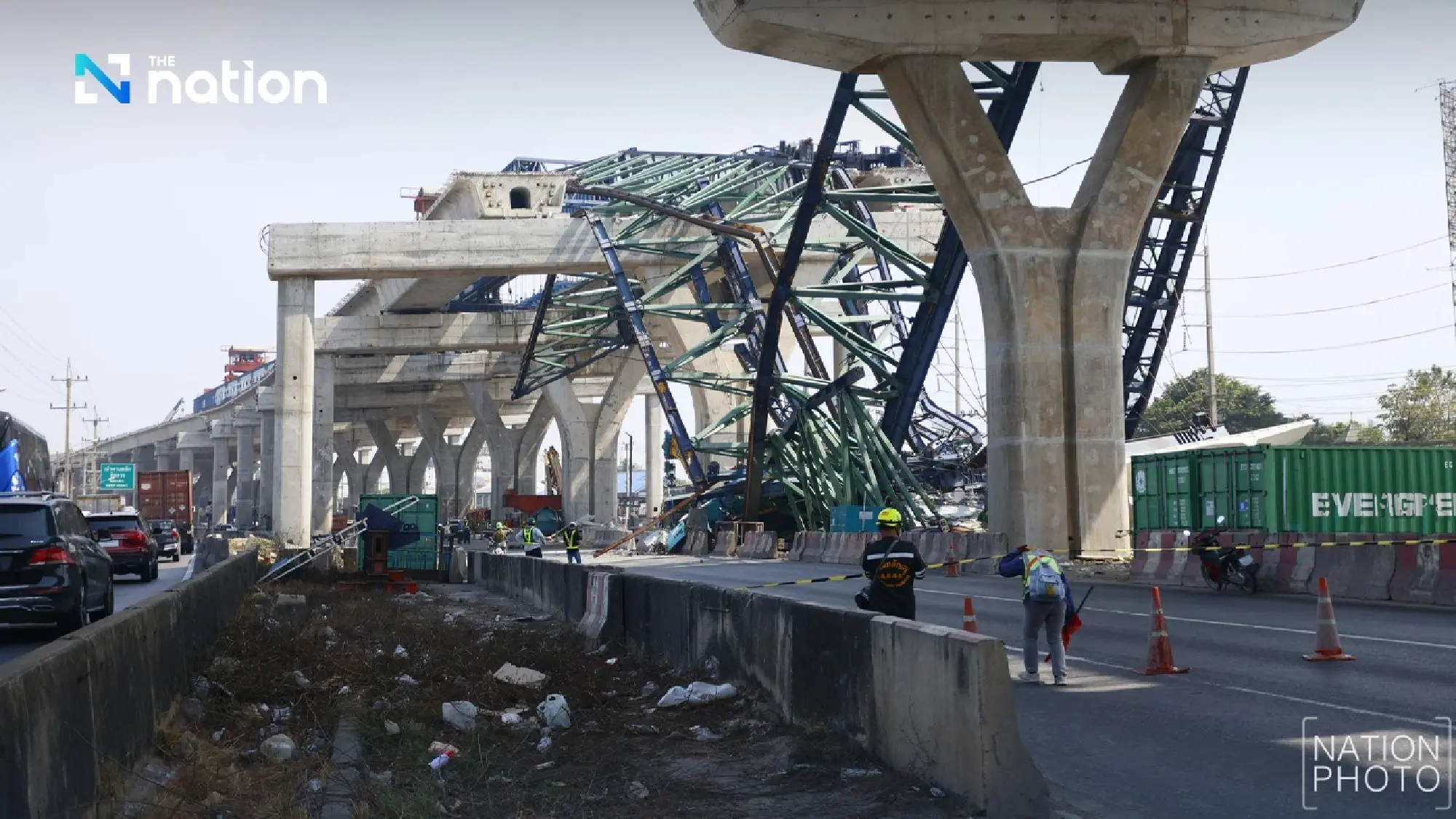 Highways Dept suspends construction of elevated M82 motorway following fatal crane collapse