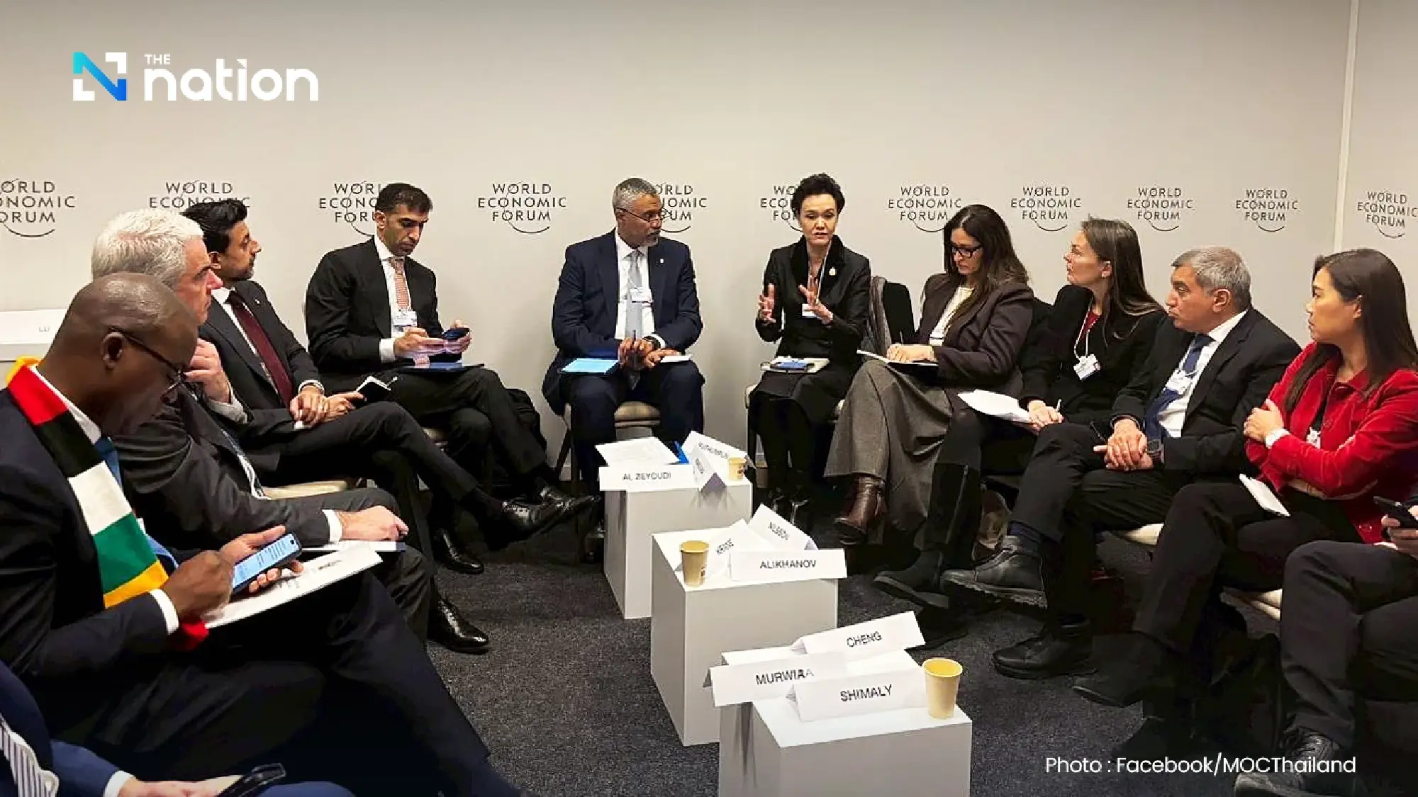 Suphajee pushes EU FTA talks at Davos despite caretaker role