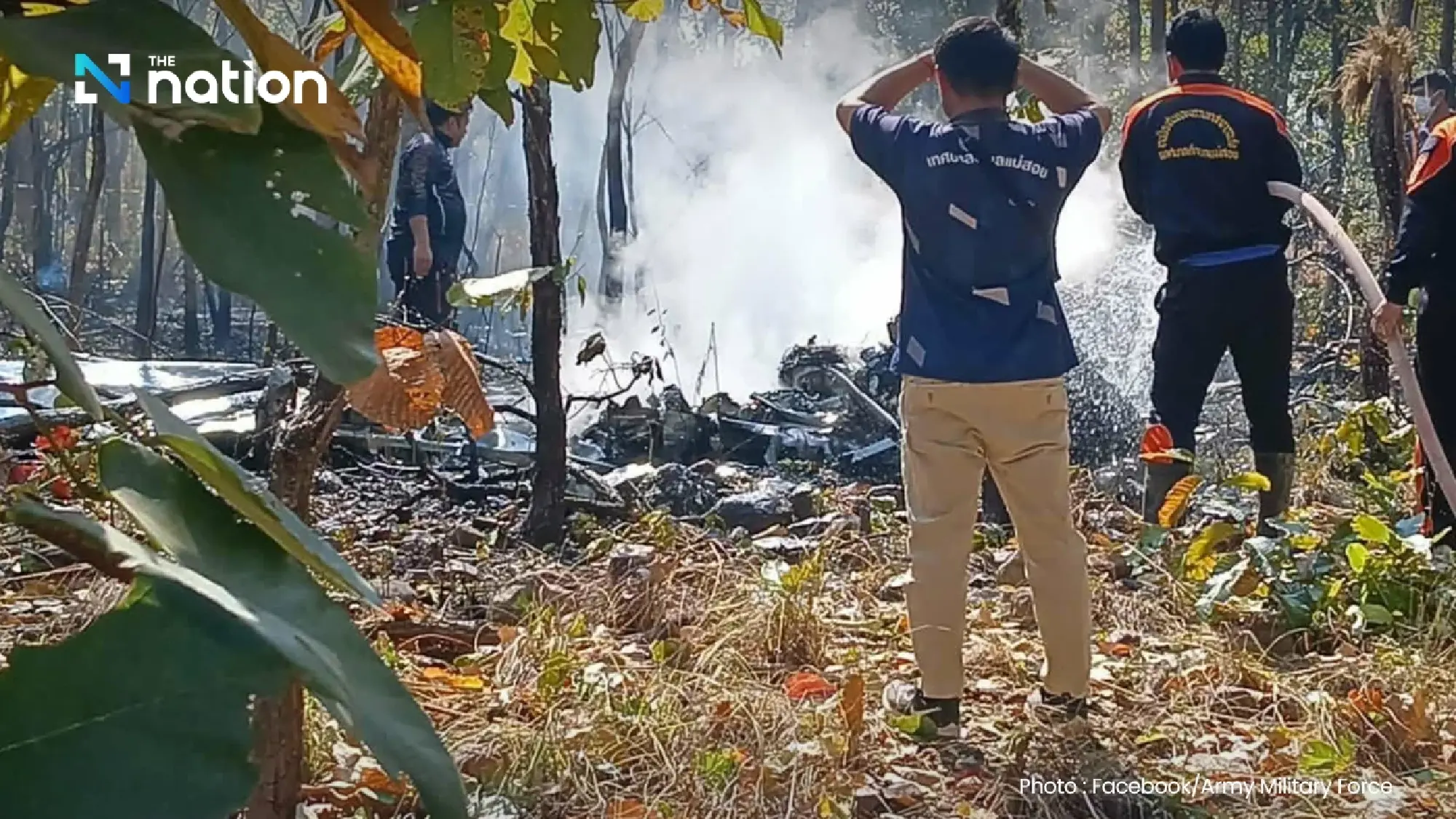 RTAF two-seat light attack aircraft crashes in Chiang Mai, two pilots killed