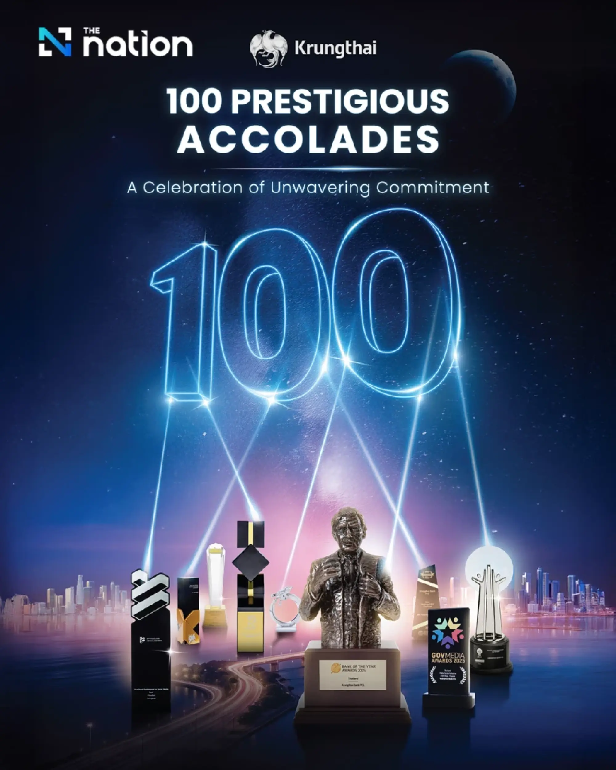 Krungthai Celebrates Its 60th Anniversary with 100 Awards, Reinforcing Its Sustainable Leadership in Finance