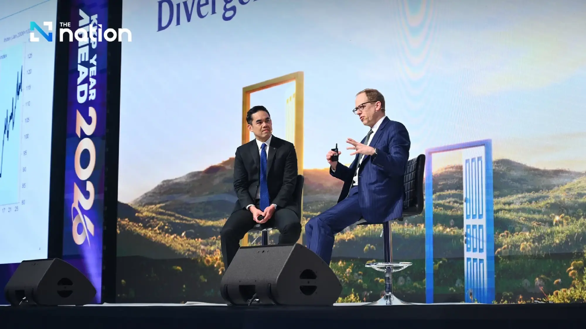 (from left)  Dr Pipat Luengnaruemitchai and Andrew Tilton