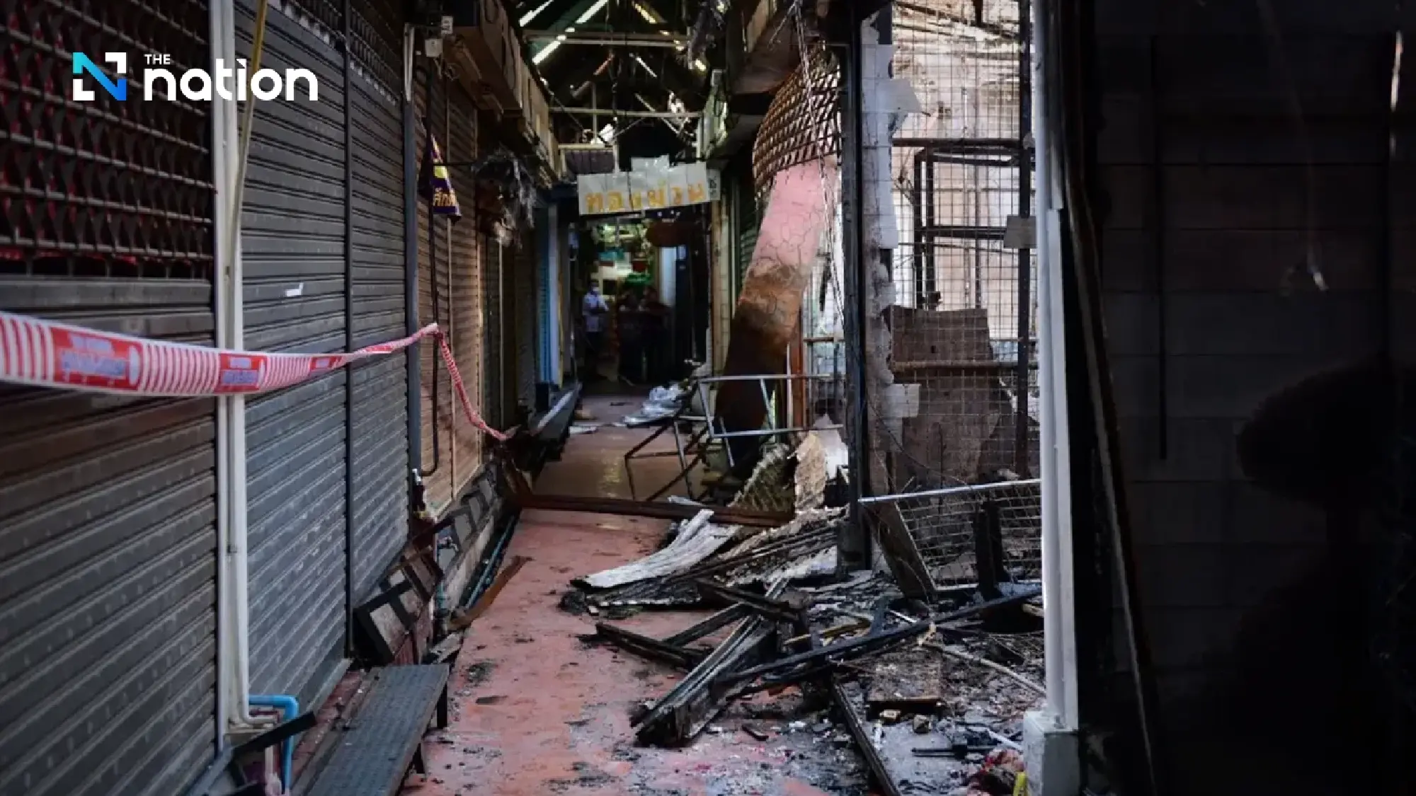 BMA declares fire-hit section of Chatuchak market a ‘danger zone’