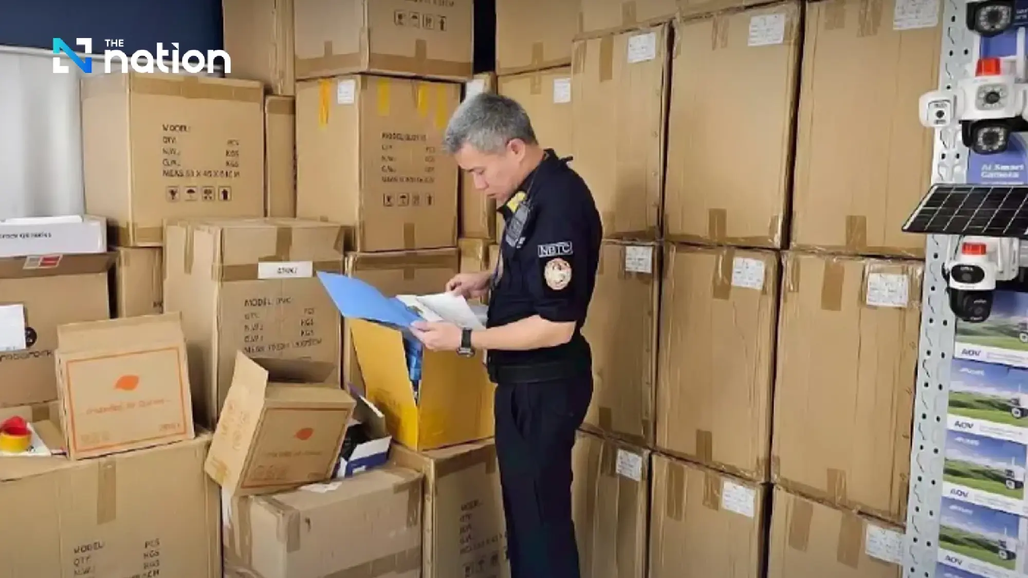 NBTC raids warehouse, seizing over 6,000 illegal CCTV cameras linked to privacy risks